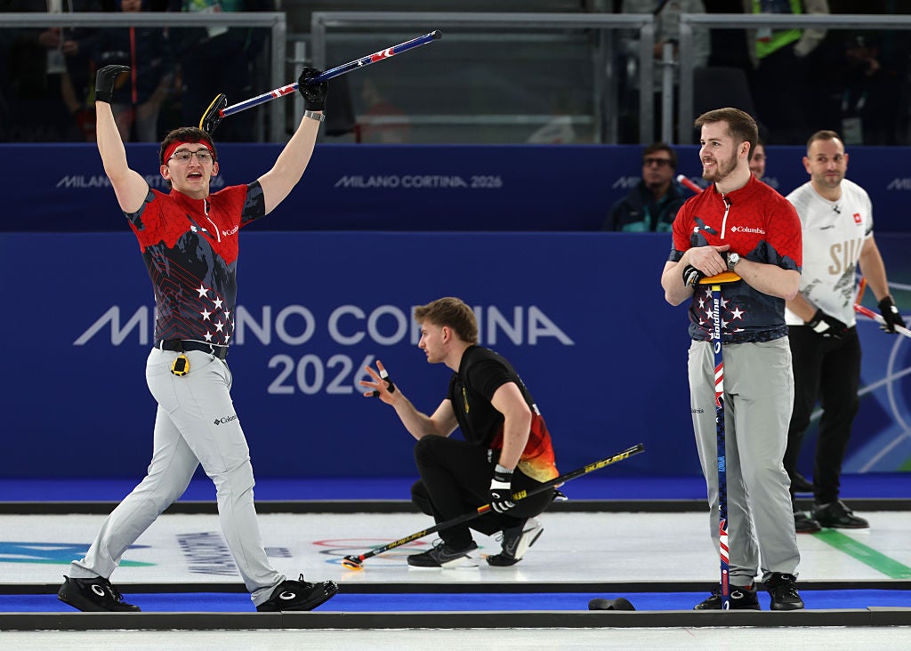 The USA's Aidan Oldenburg played the pantomime villain but to no avail