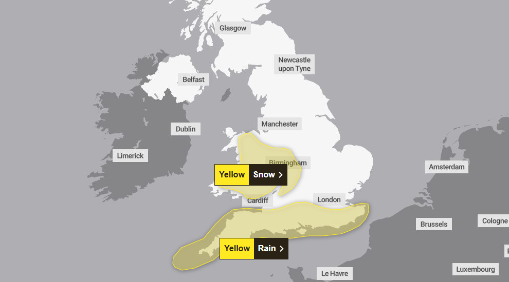 The warnings are still in place early on Thursday