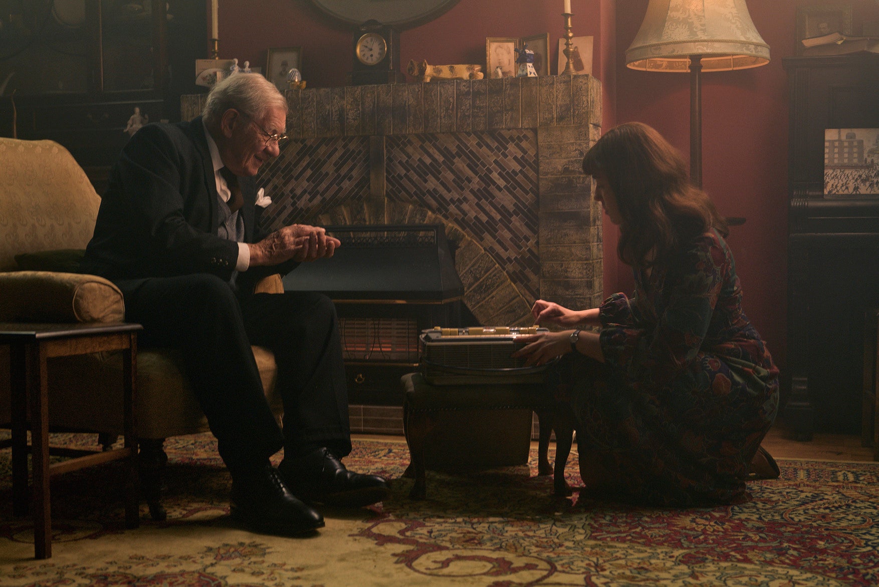Sir Ian McKellen and Annabel Smith in 'LS Lowry: The Unheard Tapes'