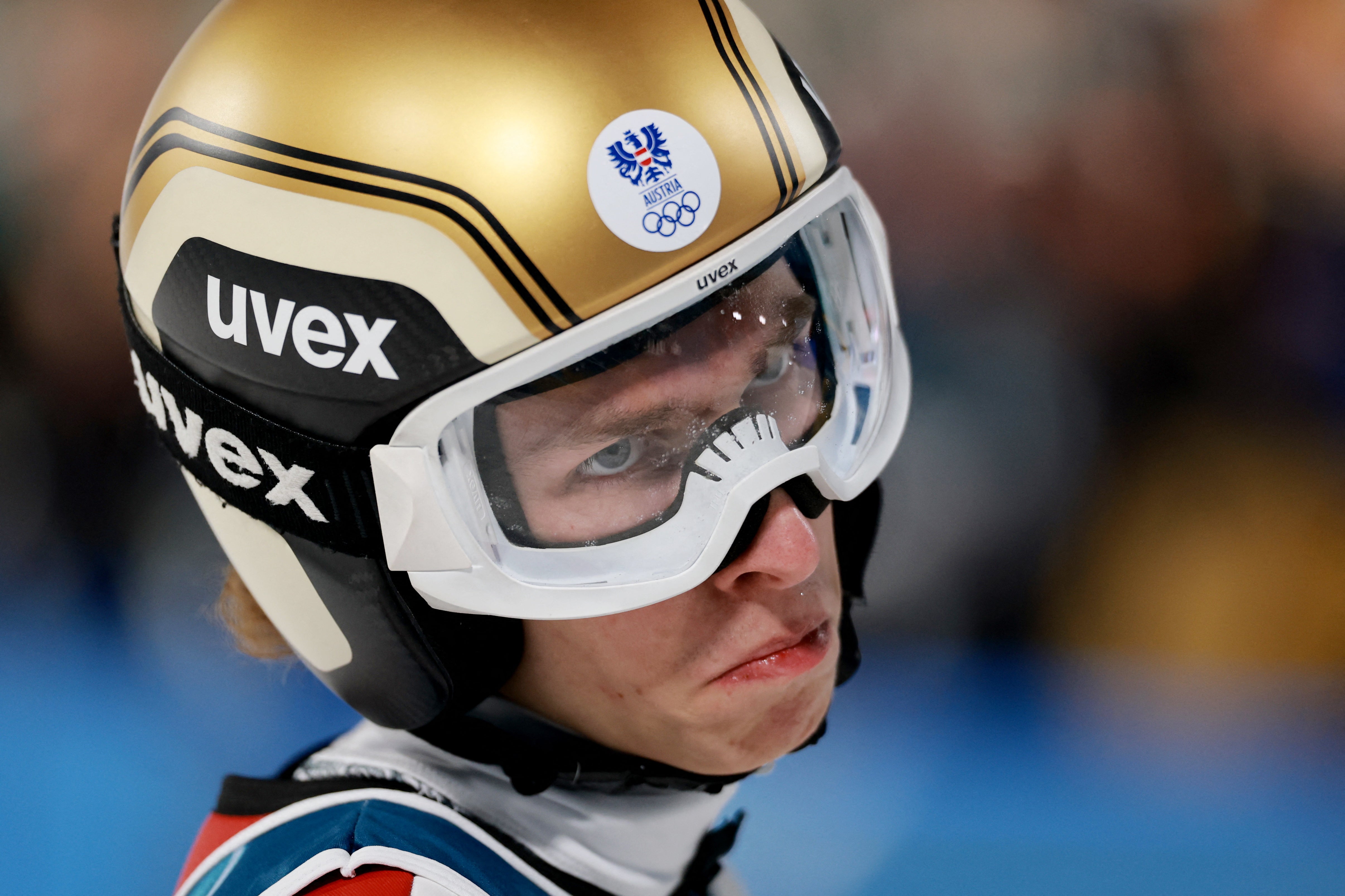 Daniel Tschofenig was left frustrated after being disqualified for oversized boots