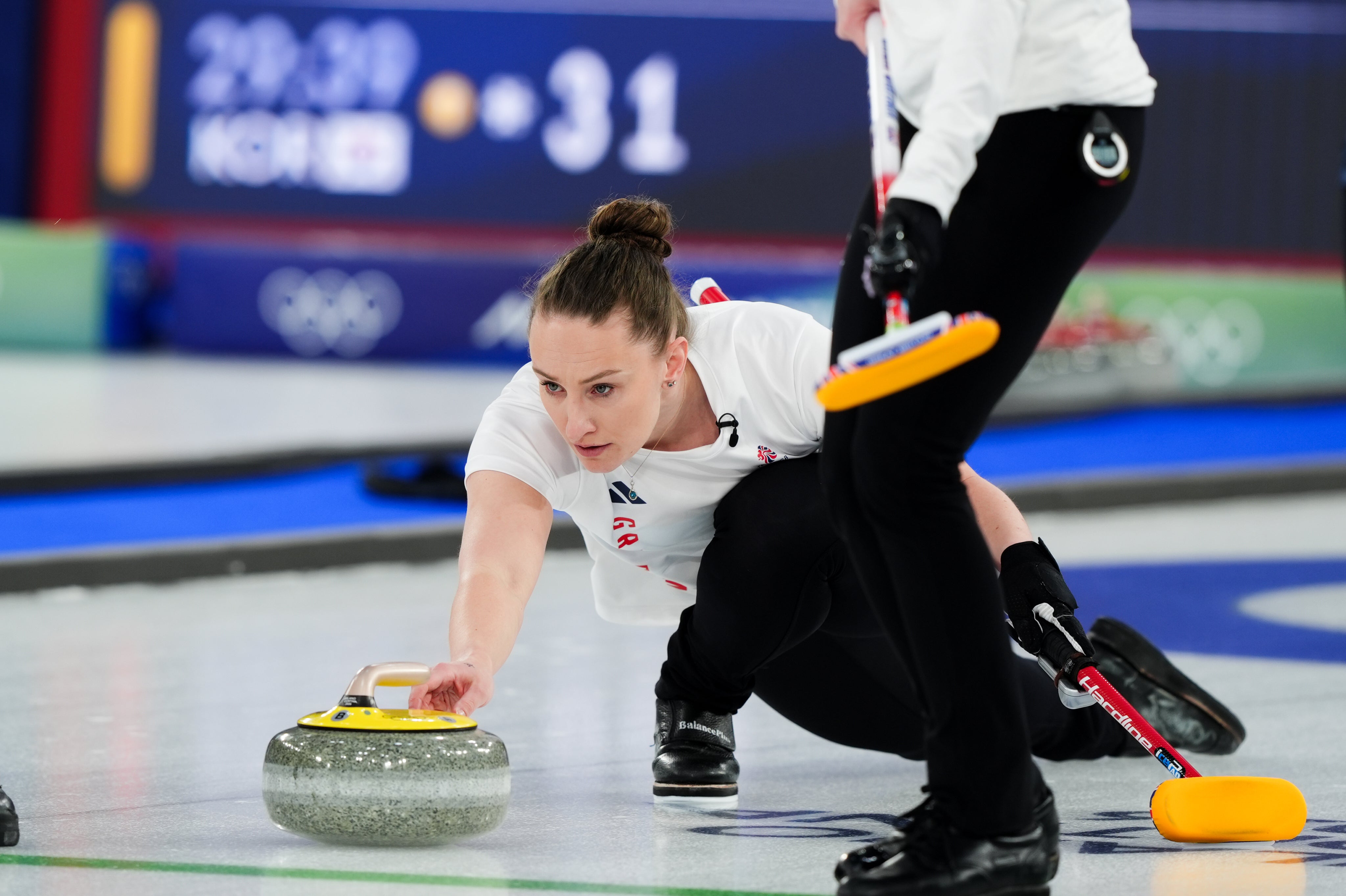 Jennifer Dodds during the match (Andrew Milligan/PA)