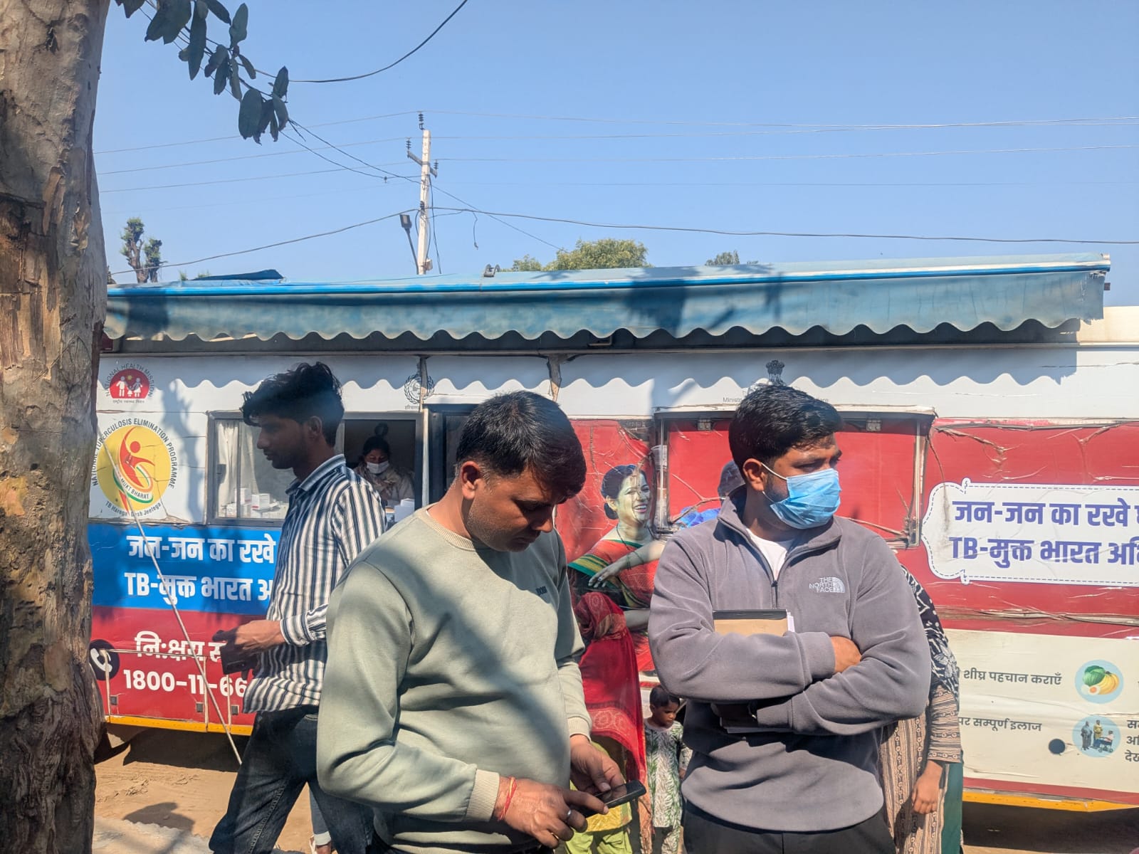 Chhainsa villagers line up to get their blood tests done amid a surge in sudden deaths