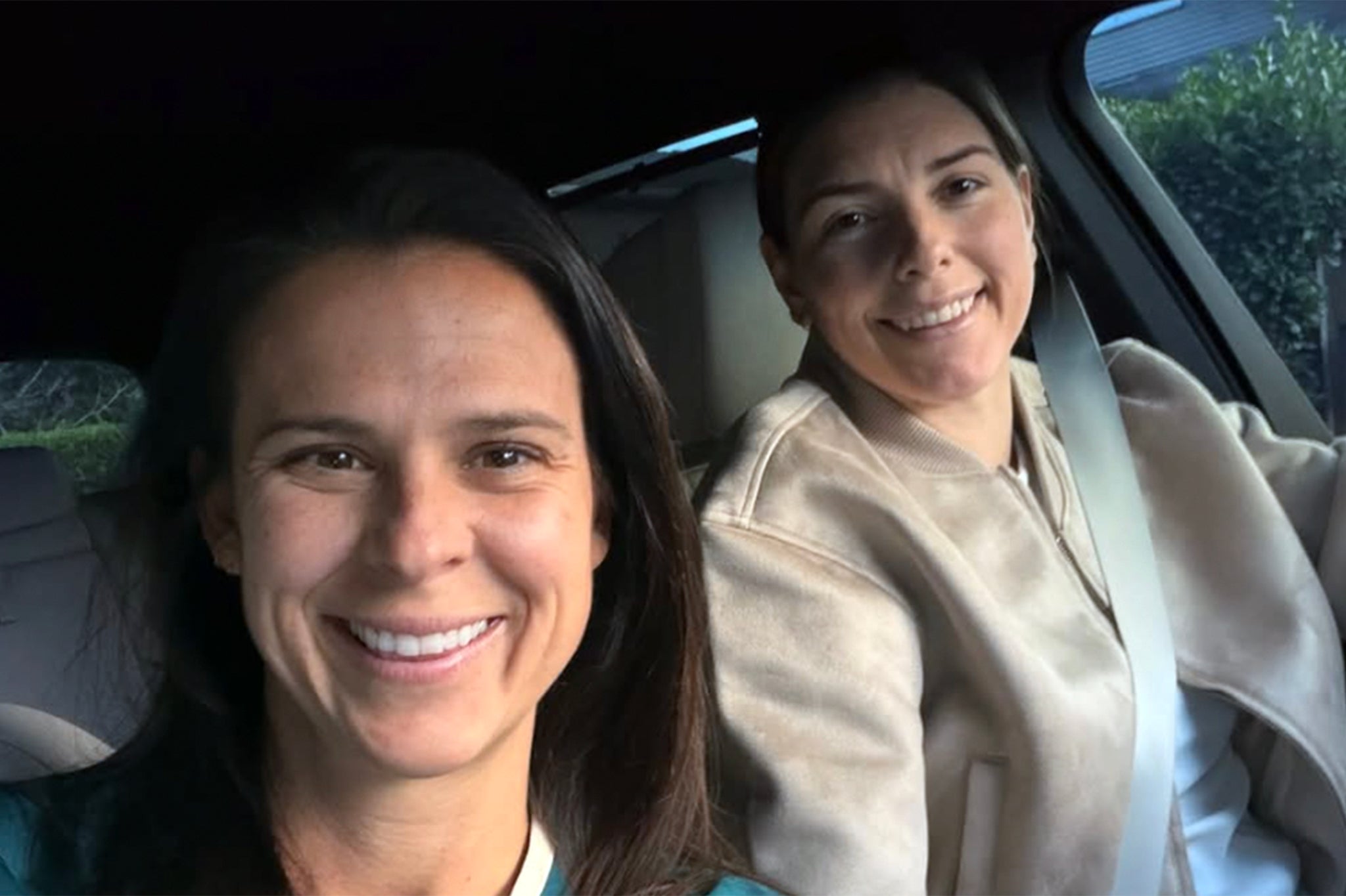 Knight and Bowe (left) got engaged earlier this week