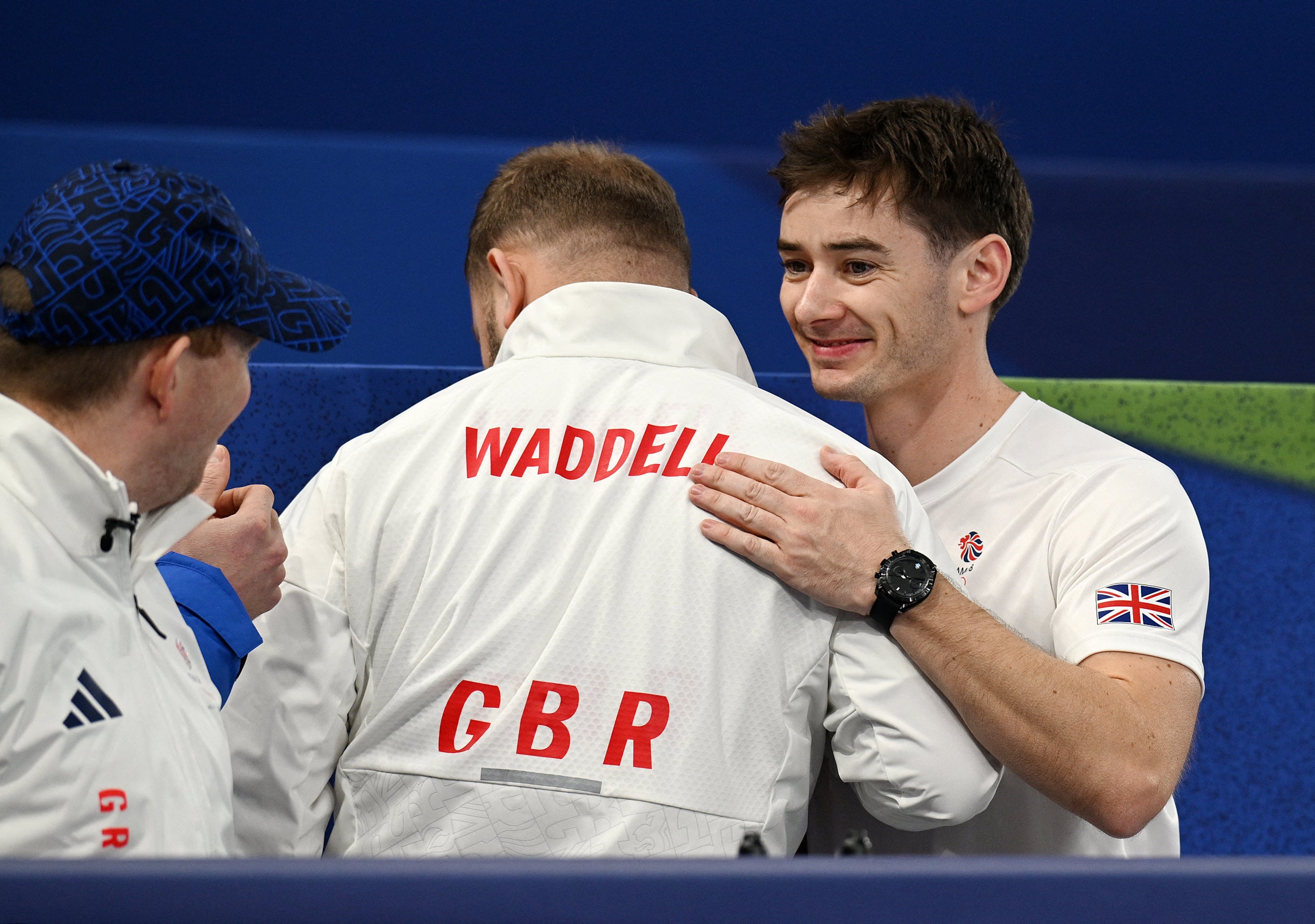Grant Hardie of Britain reacts during the match against United States