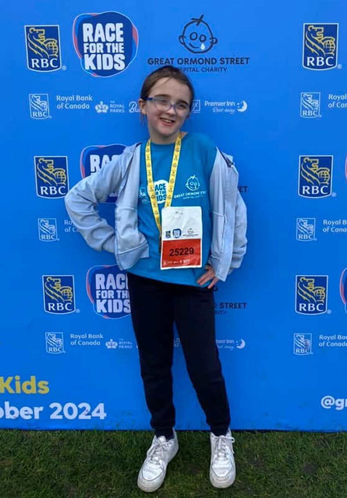 Sophia Chant during the GOSH Race for The Kids