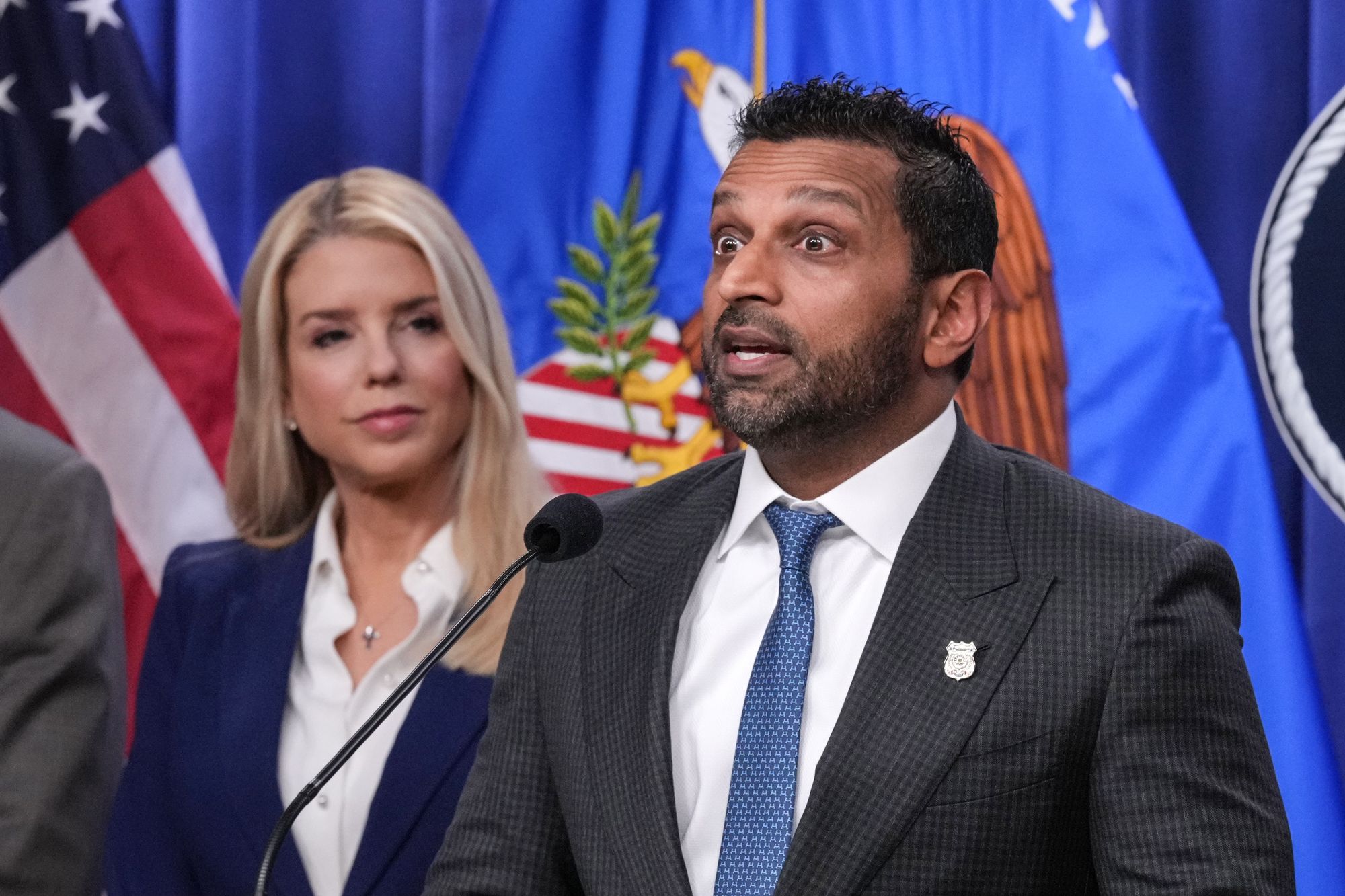 FBI director Kash Patel appeared on Dan Bongino’s podcast February 18 for the first time since his former deputy left the bureau to return to his platform