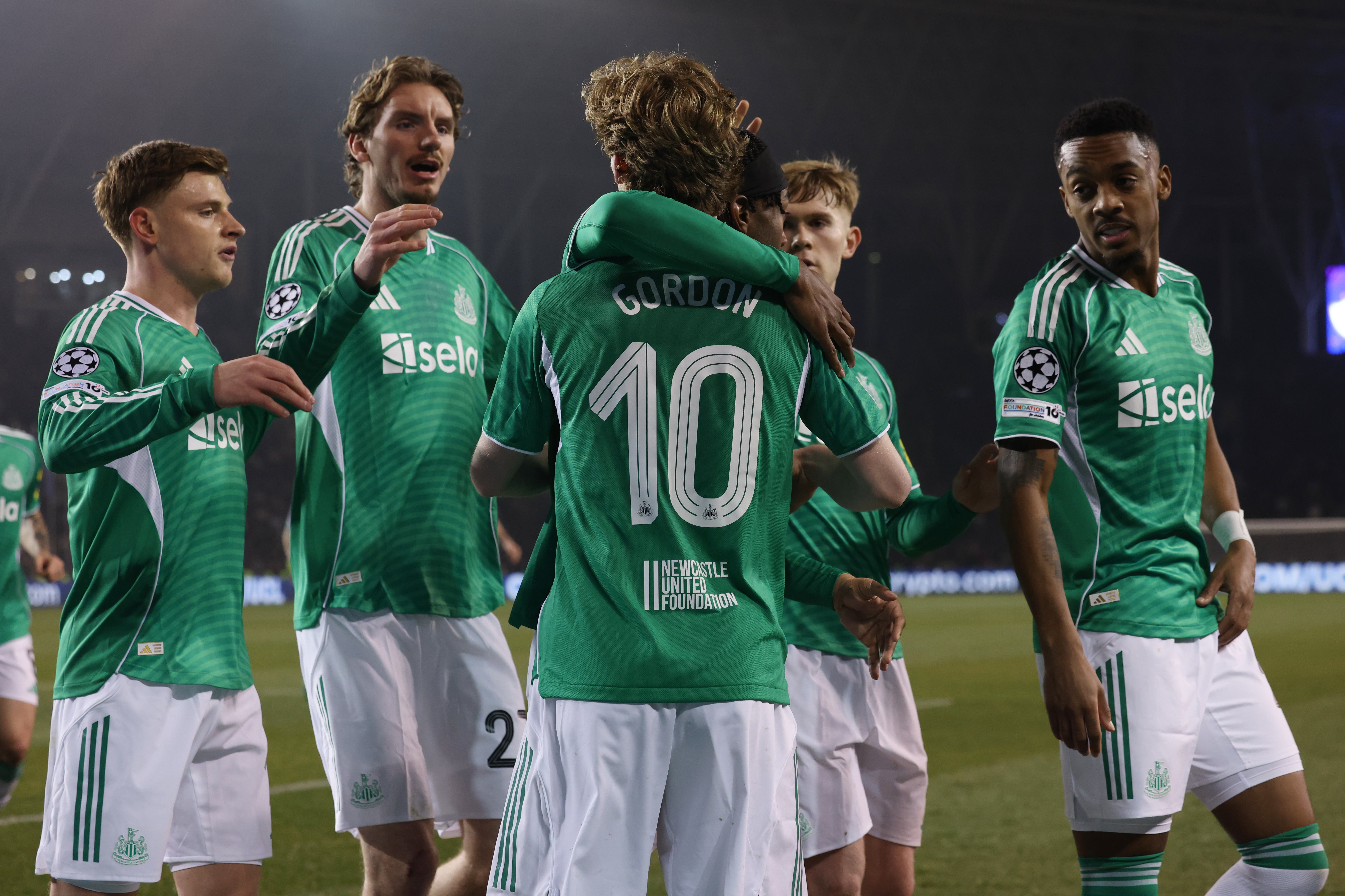 Newcastle will take a 6-1 lead into the second leg of their Champions League play-off against Qarabag (AP/PA)