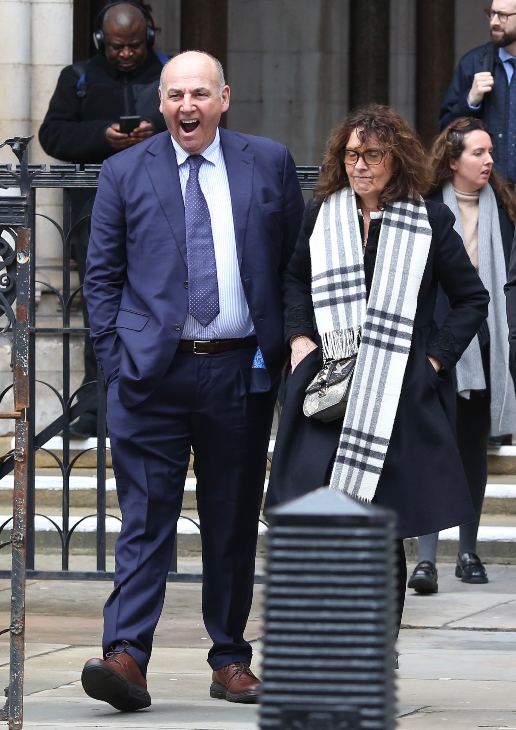 Joseph Manning Snr and Sindy Manning outside court