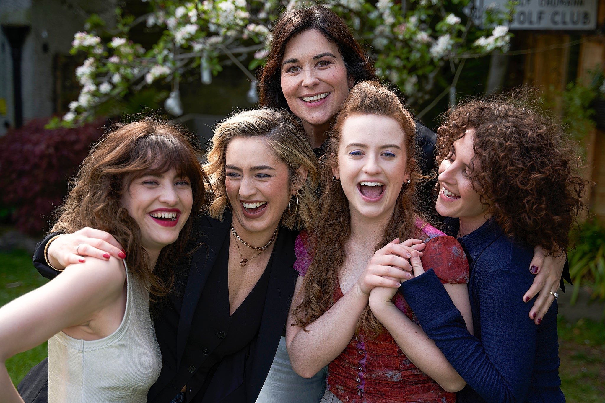 ‘The Walsh Sisters’: Rachel (Caroline Menton), Claire (Danielle Galligan), Maggie (Stefanie Preissner), Helen (Mairead Tyers), Anna (Louisa Harland)