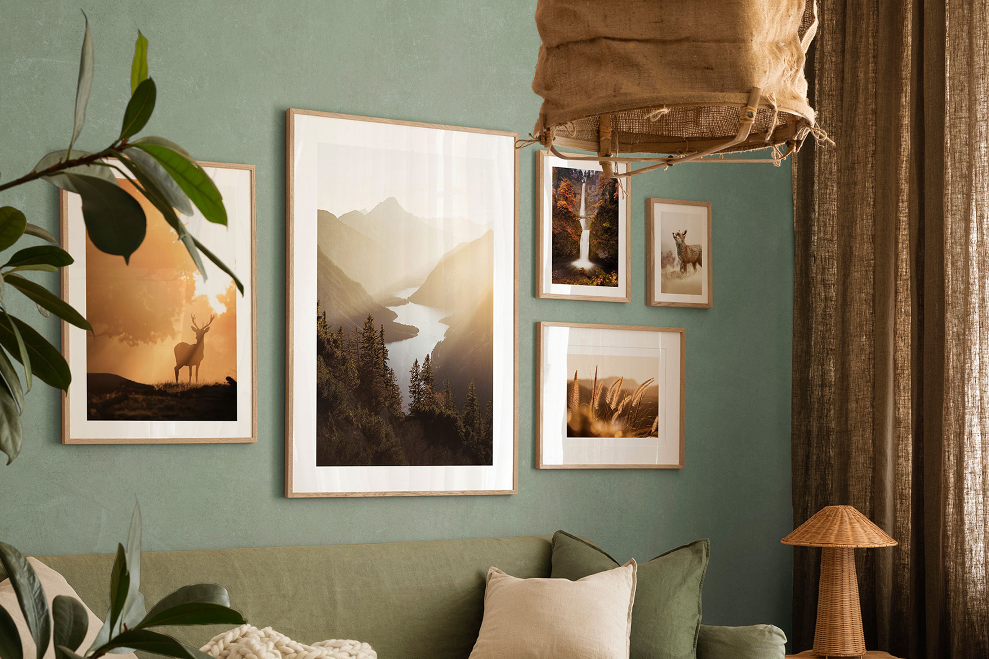 Warm, earthy tones and natural materials have timeless appeal (Poster Store/PA)