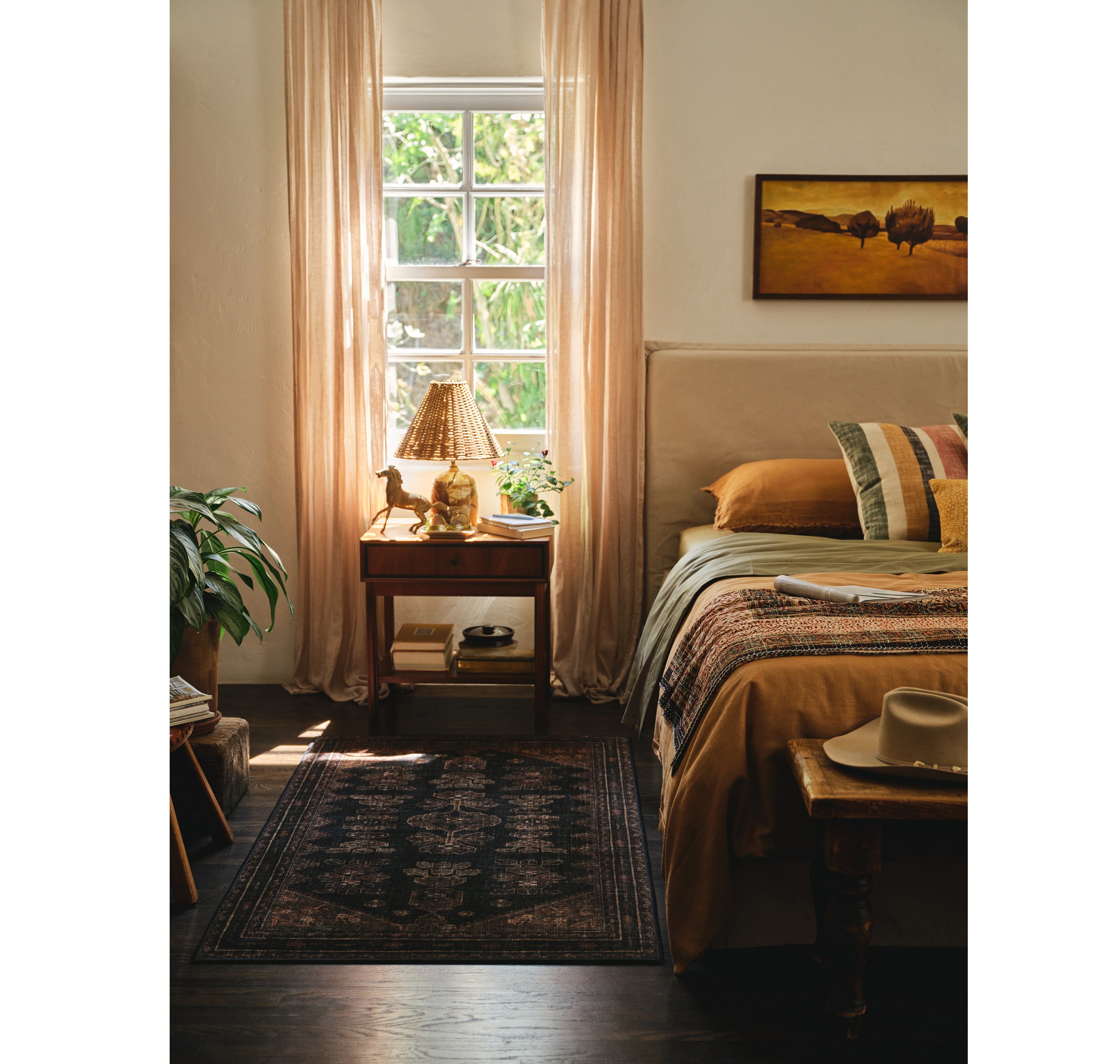 Pradera Soft Black & Brown Rug, Ruggable