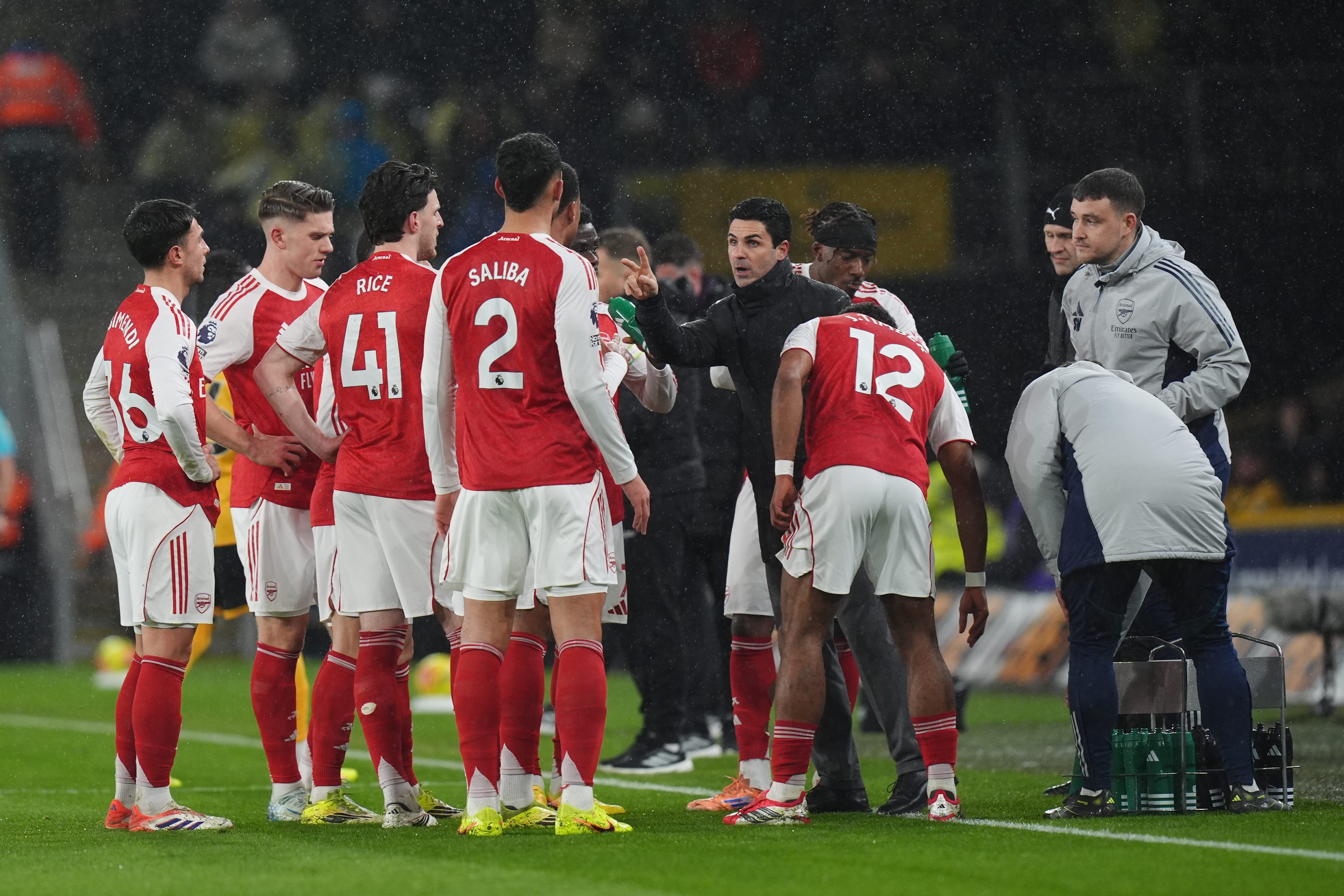 Mikel Arteta insists it is time to be close to his players (Jacob King/PA)