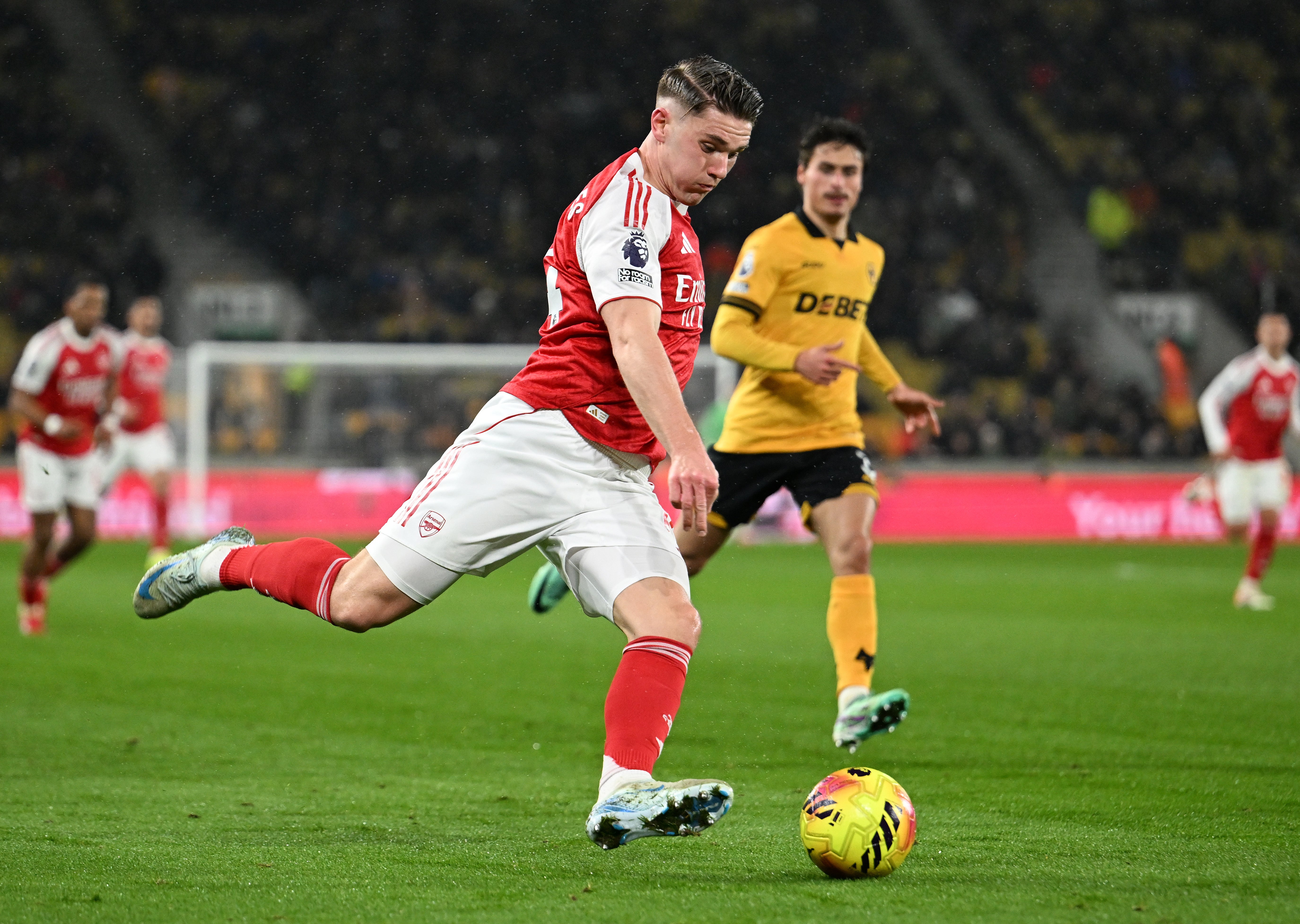 Viktor Gyokeres during the Premier League match between Wolverhampton Wanderers and Arsenal on Wednesday