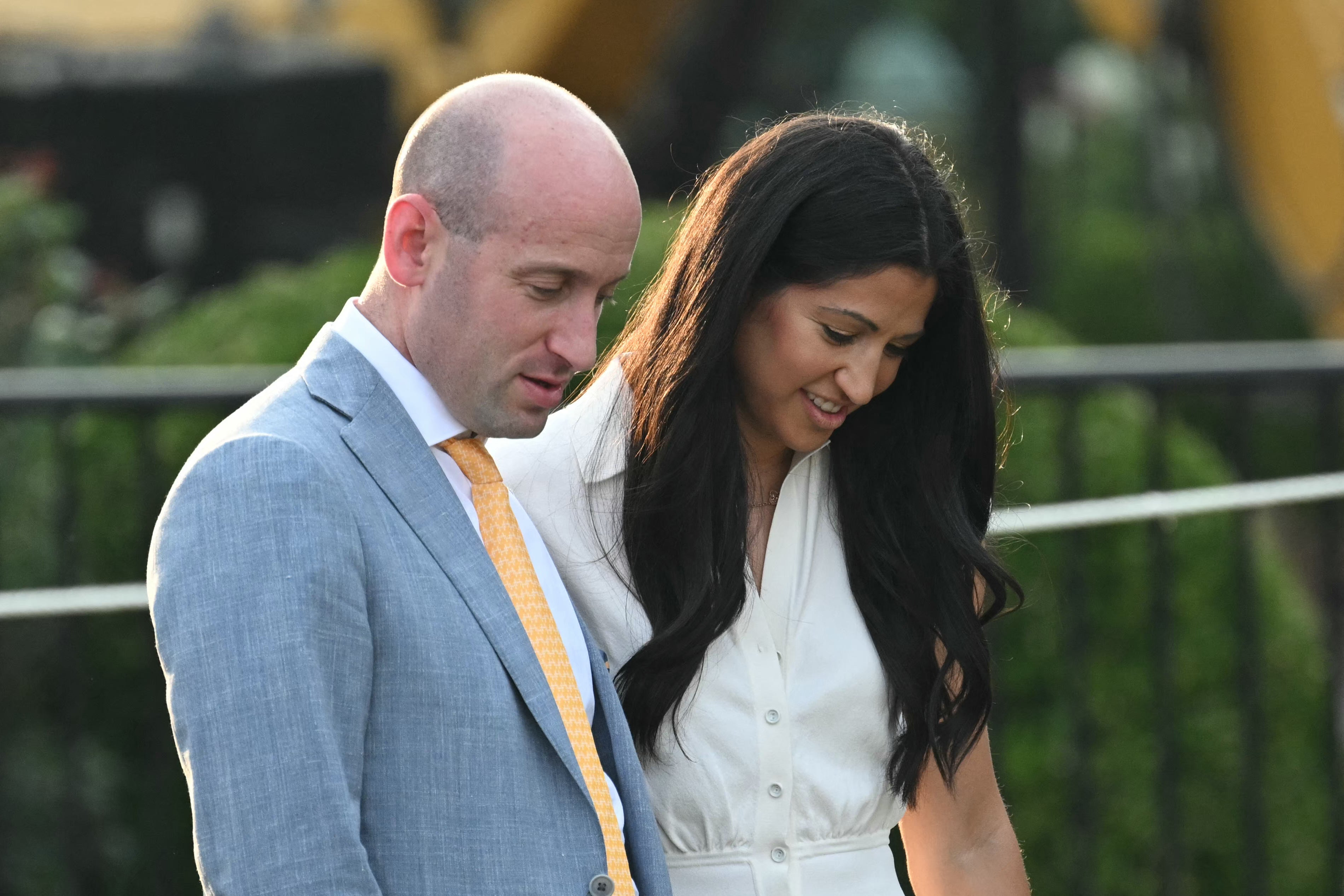 The pair met while working for Trump's first administration, and they got married in 2020