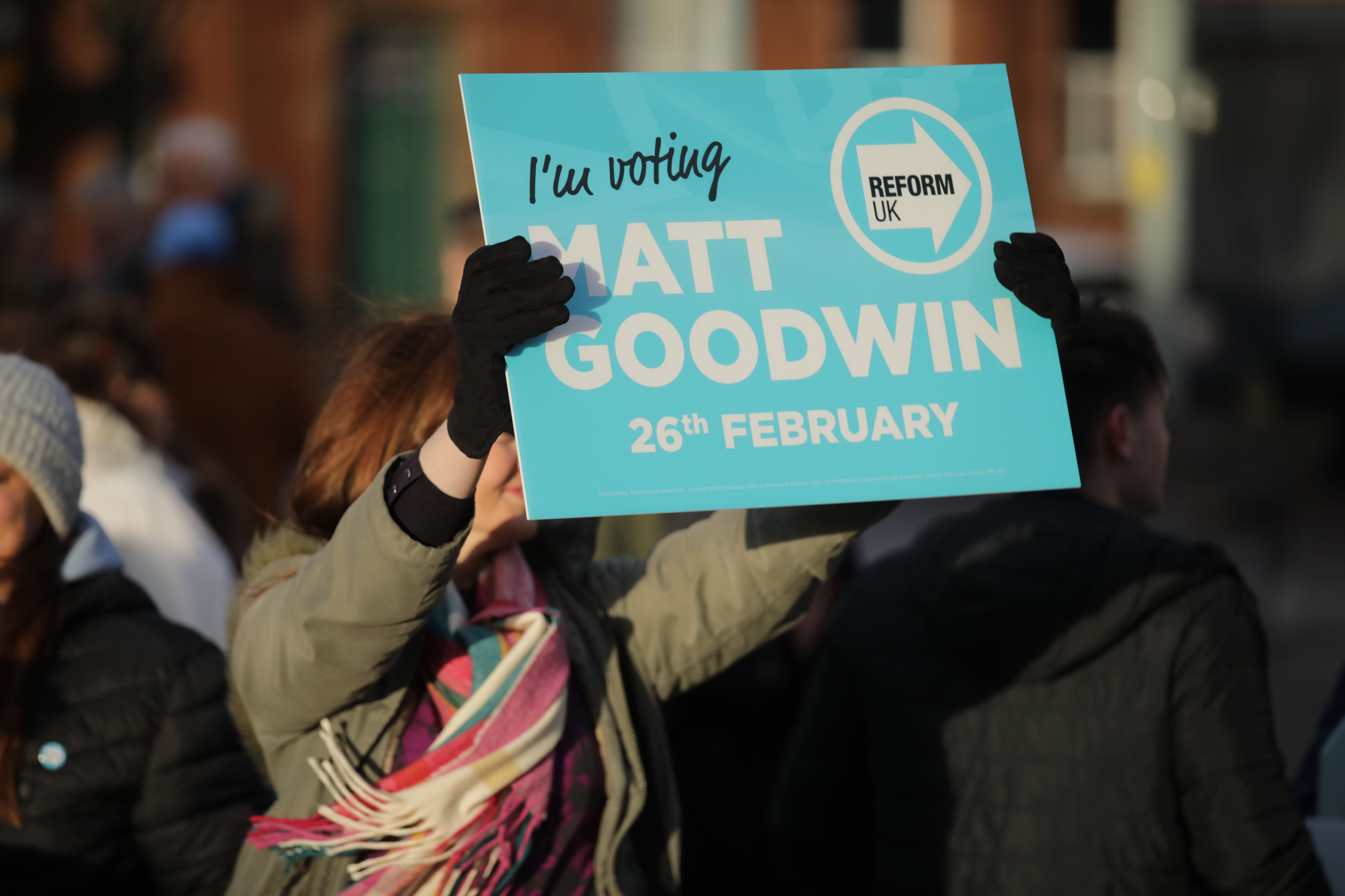 The image was reposted by Advance UK’s Gorton and Denton by-election candidate (James Speakman/PA)