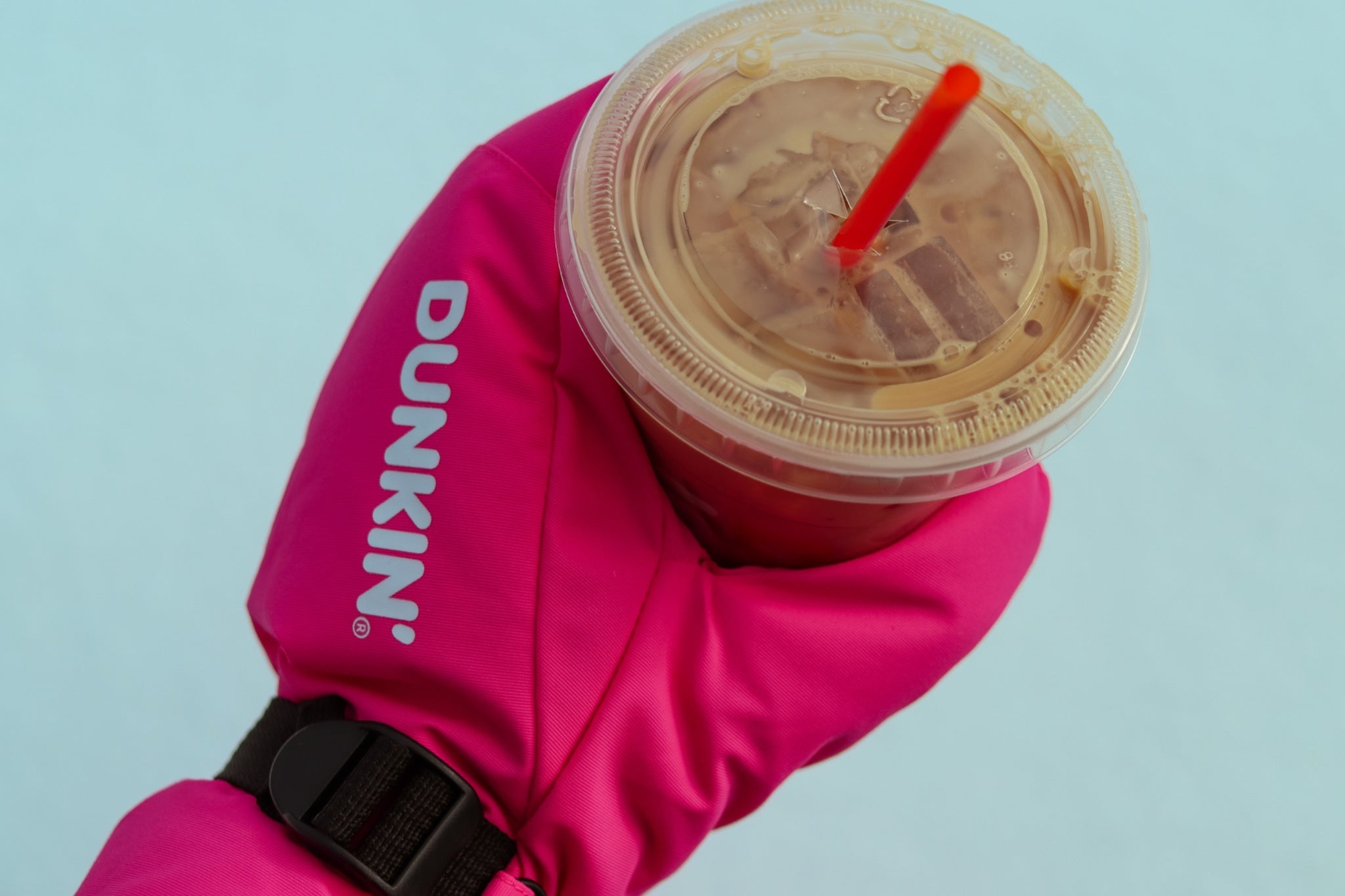 Dunkin’ customers can get the mitten February 20 with the purchase of an iced drink