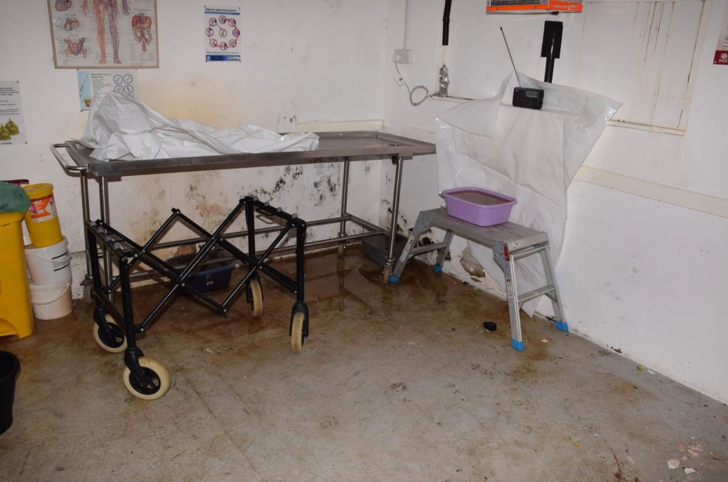 A room inside Elkin and Bell Funerals