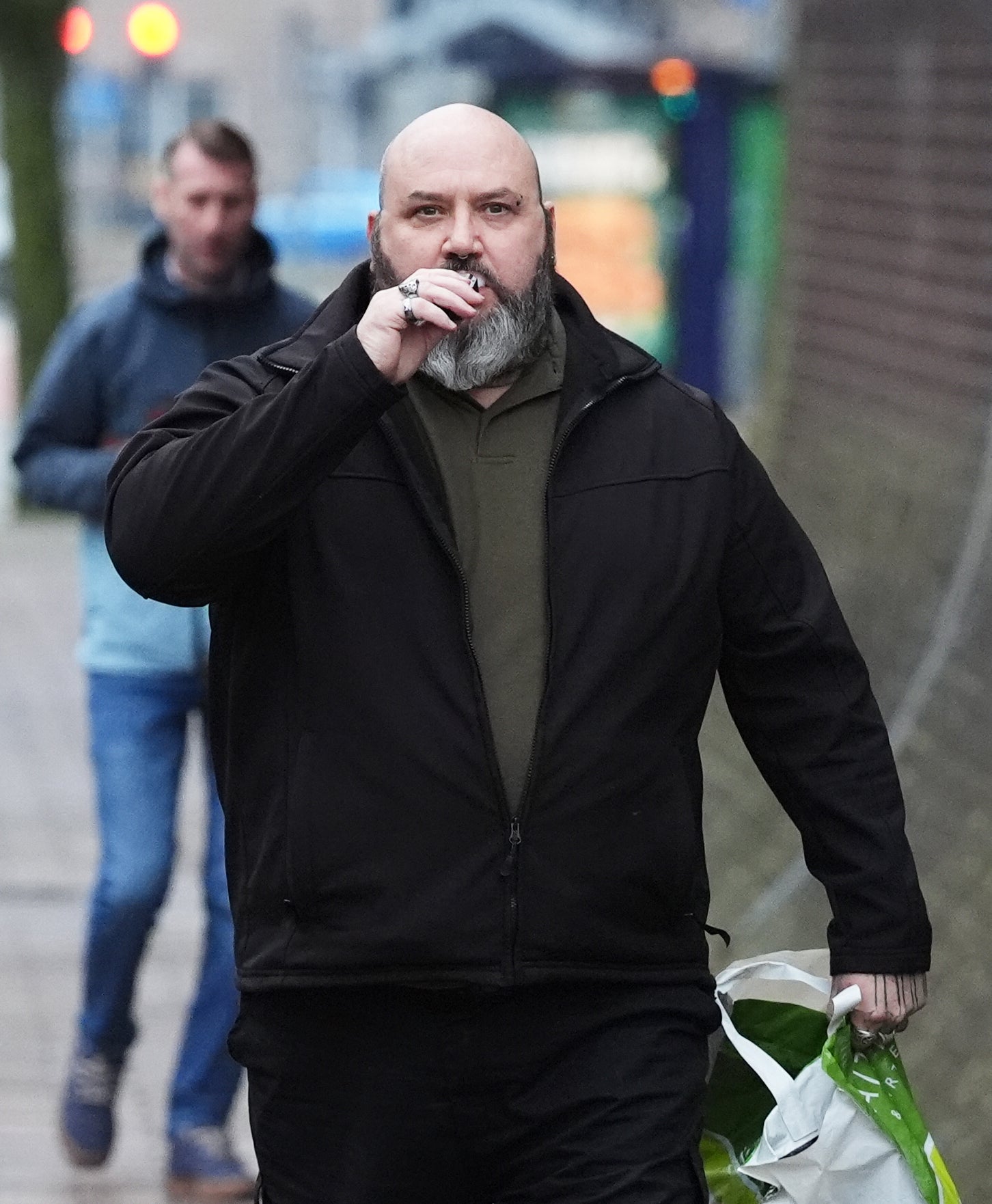 Richard Elkin arriving at Portsmouth Crown Court