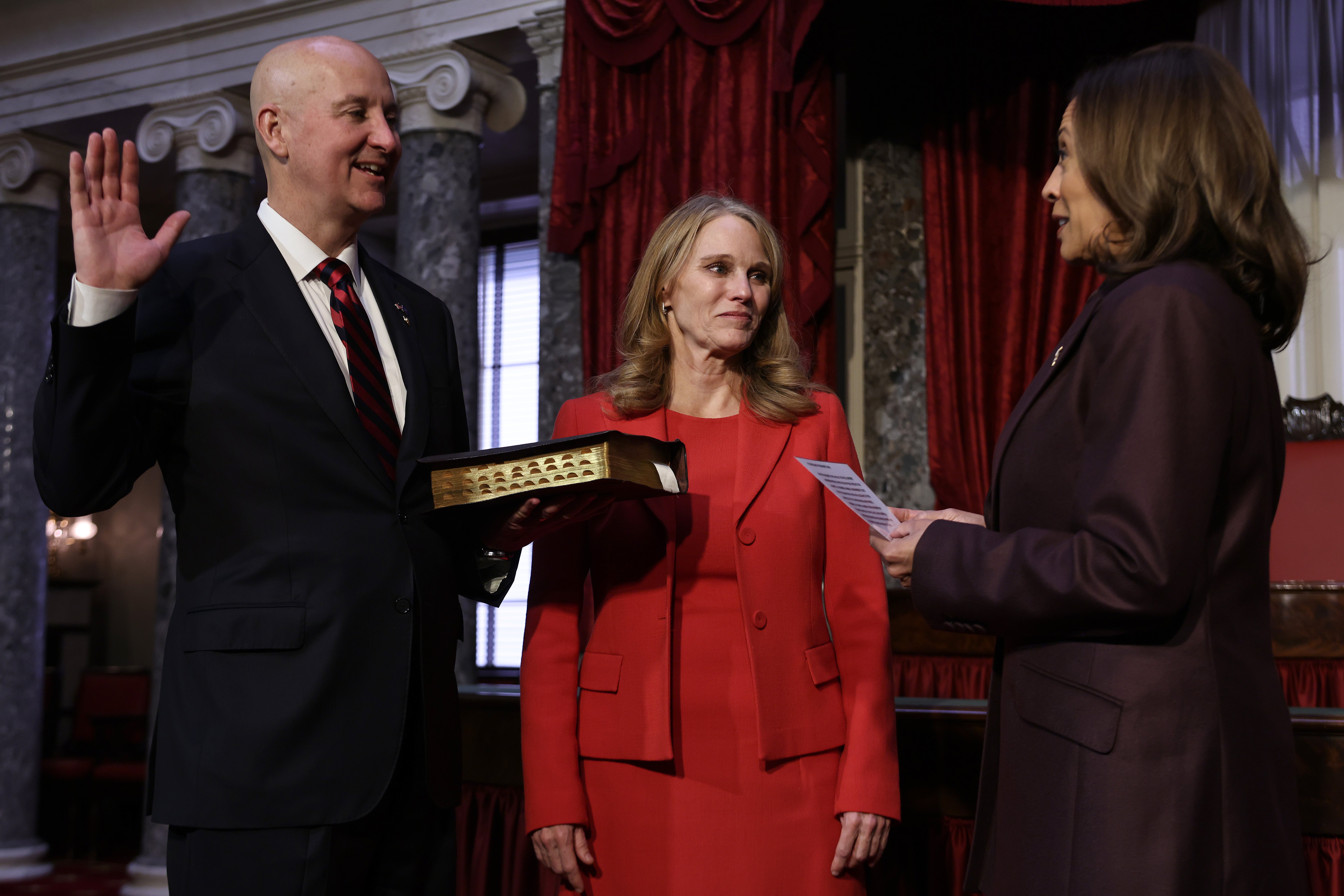 Pete Ricketts, a Trump-aligned Republican, endorsed his Democratic wife for a seat on the University of Nebraska Board of Regents