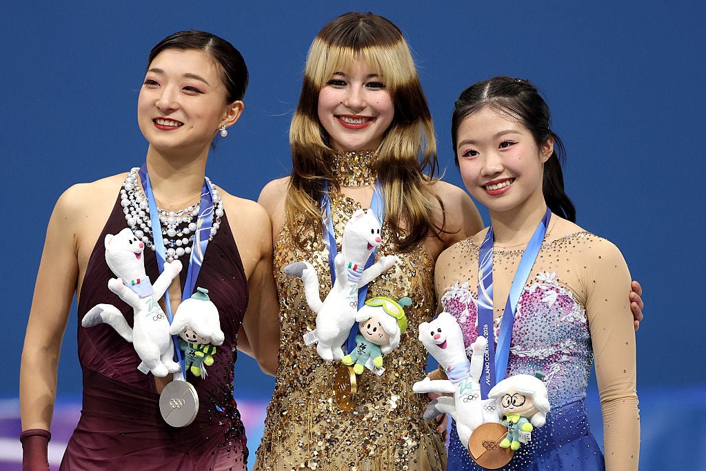 Japan's three-time world champion Kaori Sakamoto took silver in her final Olympic Games