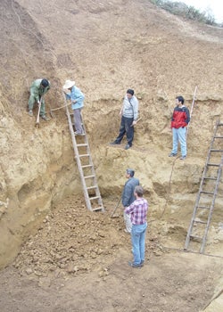 Yunxian Homo erectus excavation site