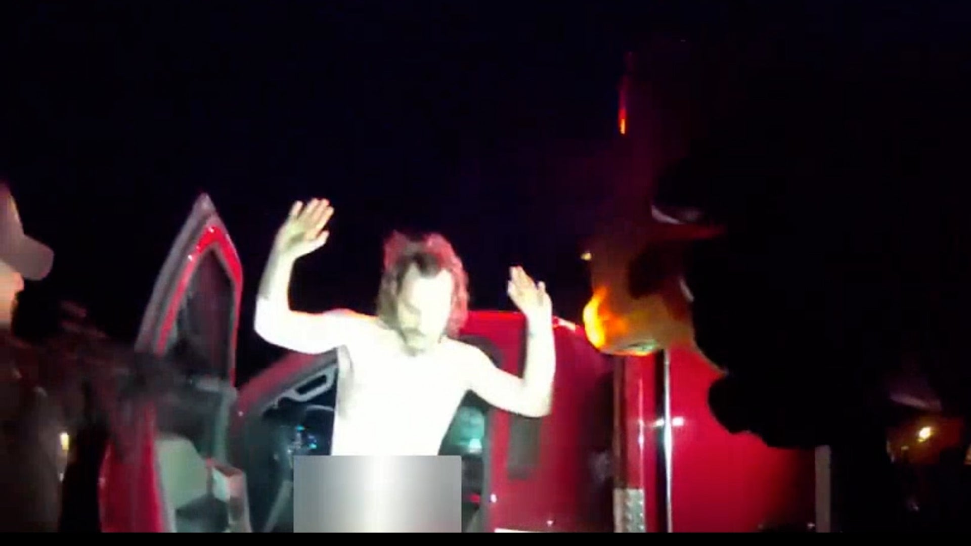 <p>Man emerges naked from stolen ambulance he took on joyride with patient inside</p>