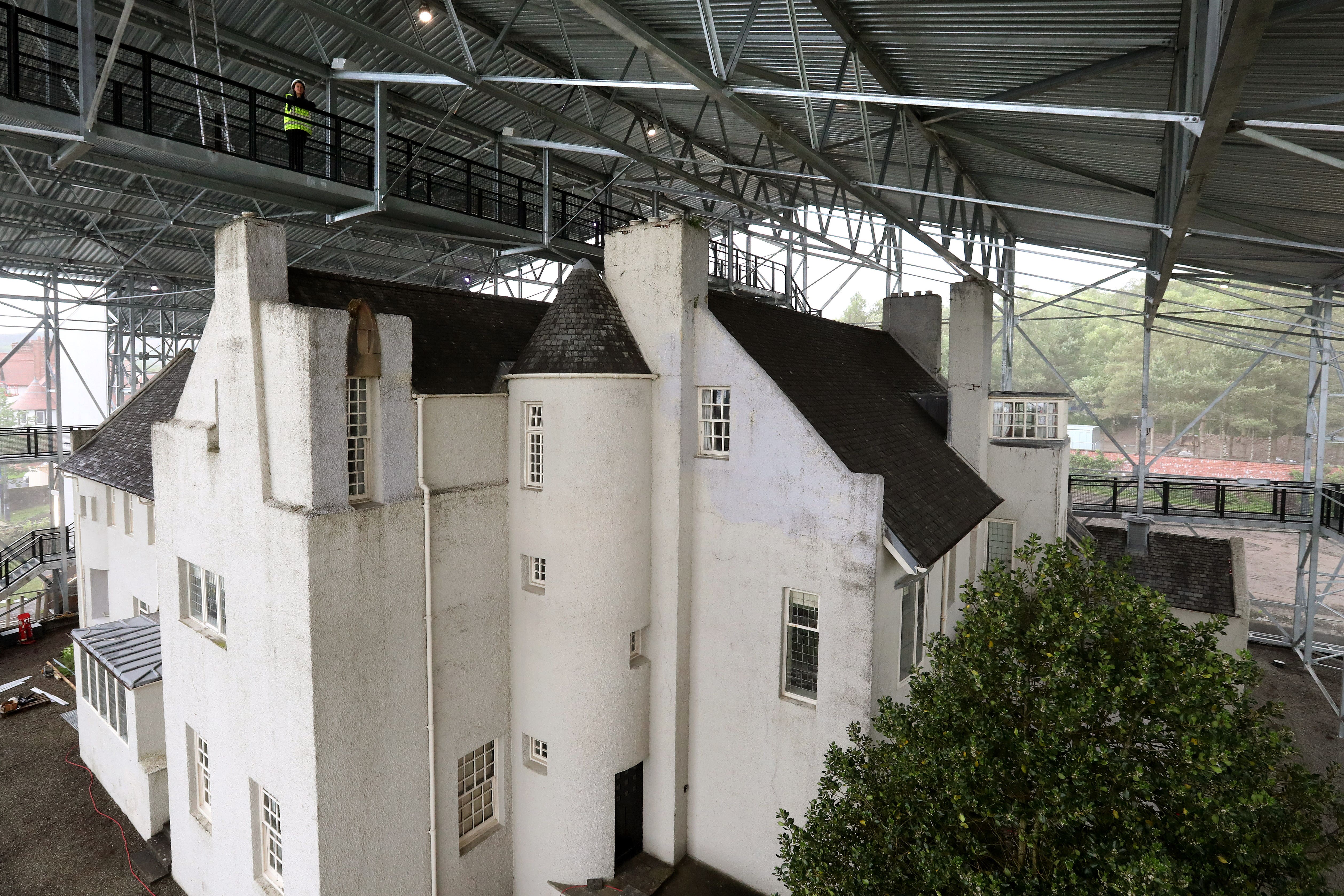 Hill House has for years been drying out inside a giant ‘box’ (Andrew Milligan/PA)