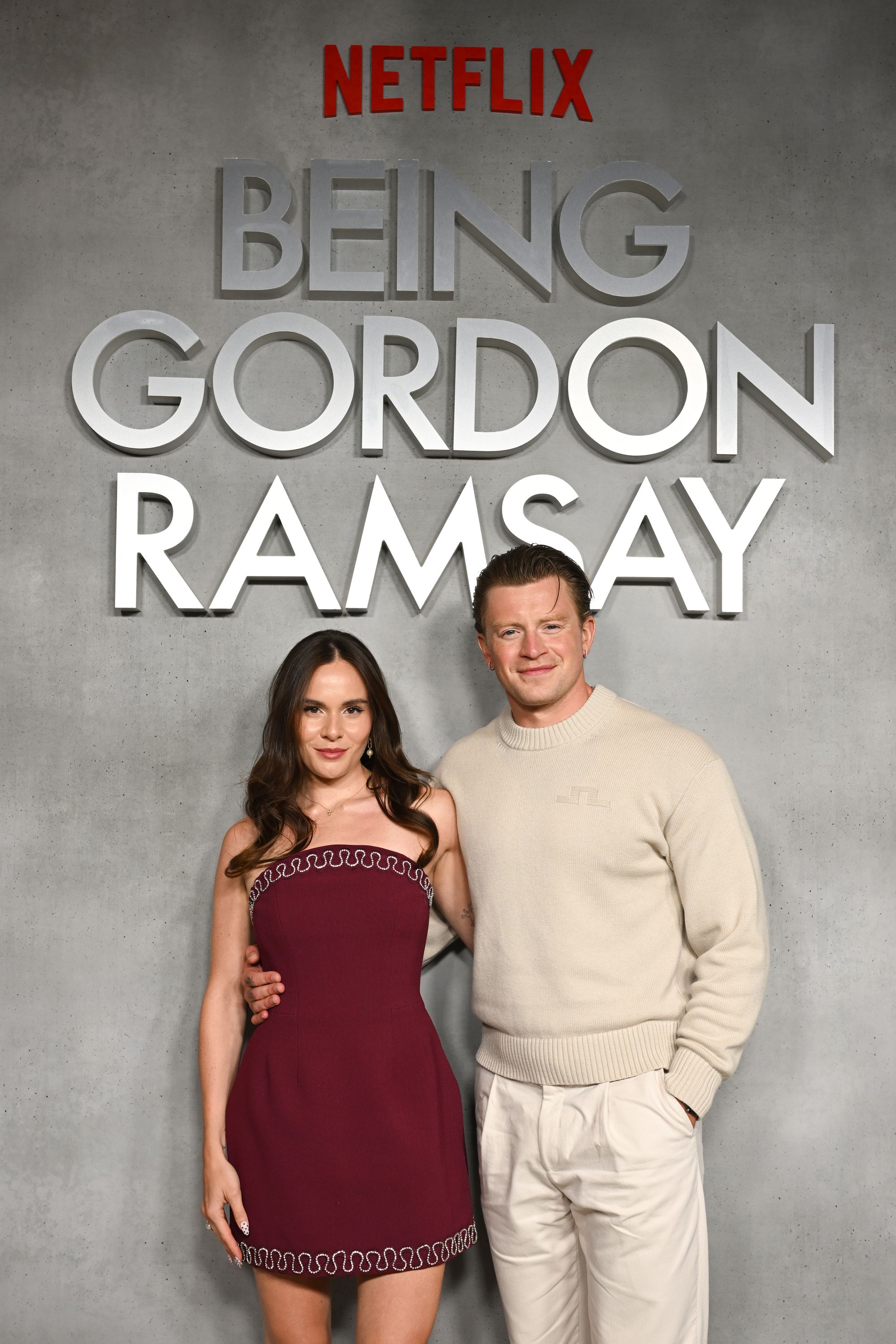 <p>Holly Ramsay and Adam Peaty at the premiere of Being Gordon Ramsay</p>