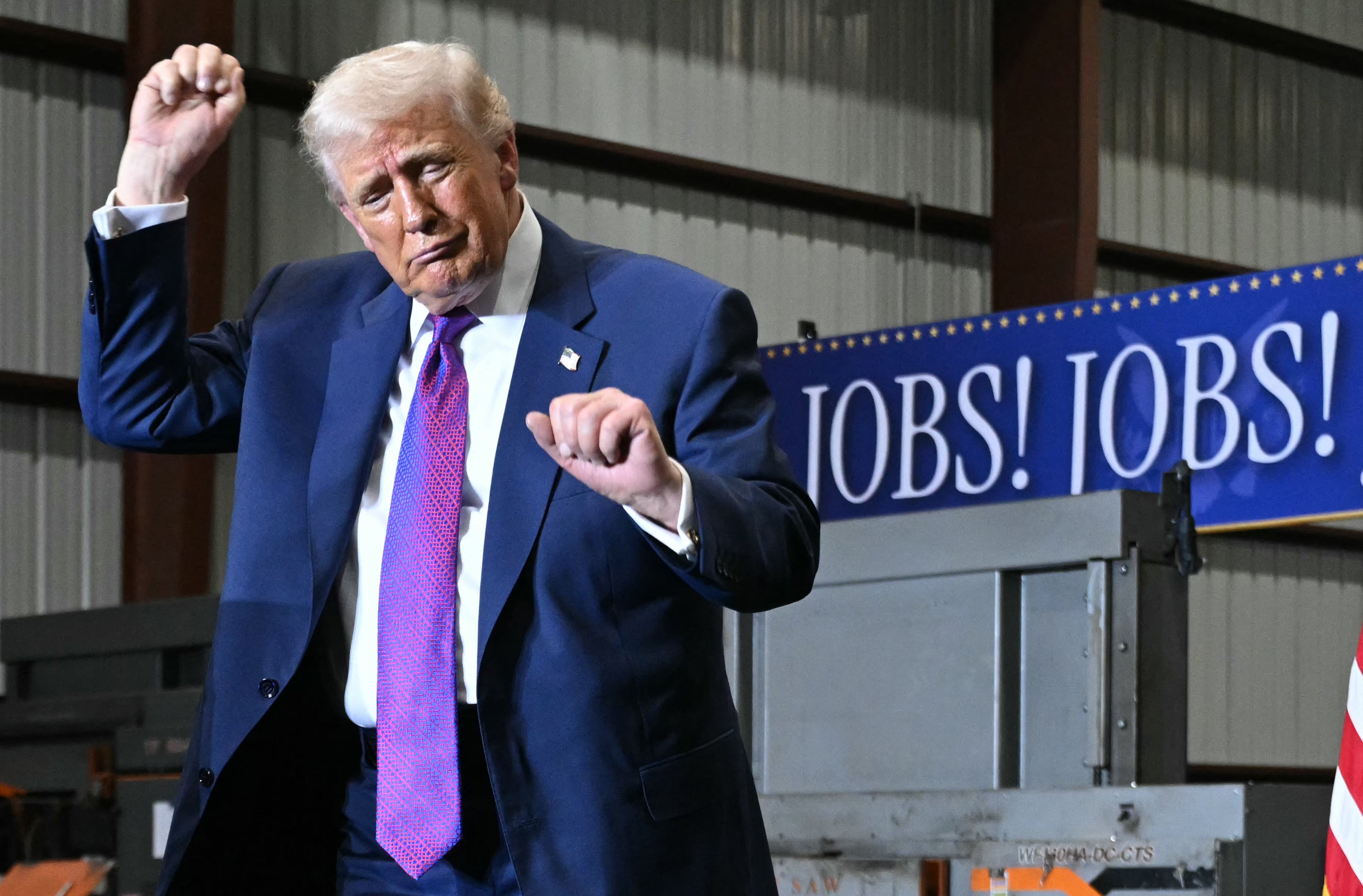 <p>President Donald Trump in Rome, Georgia. </p>