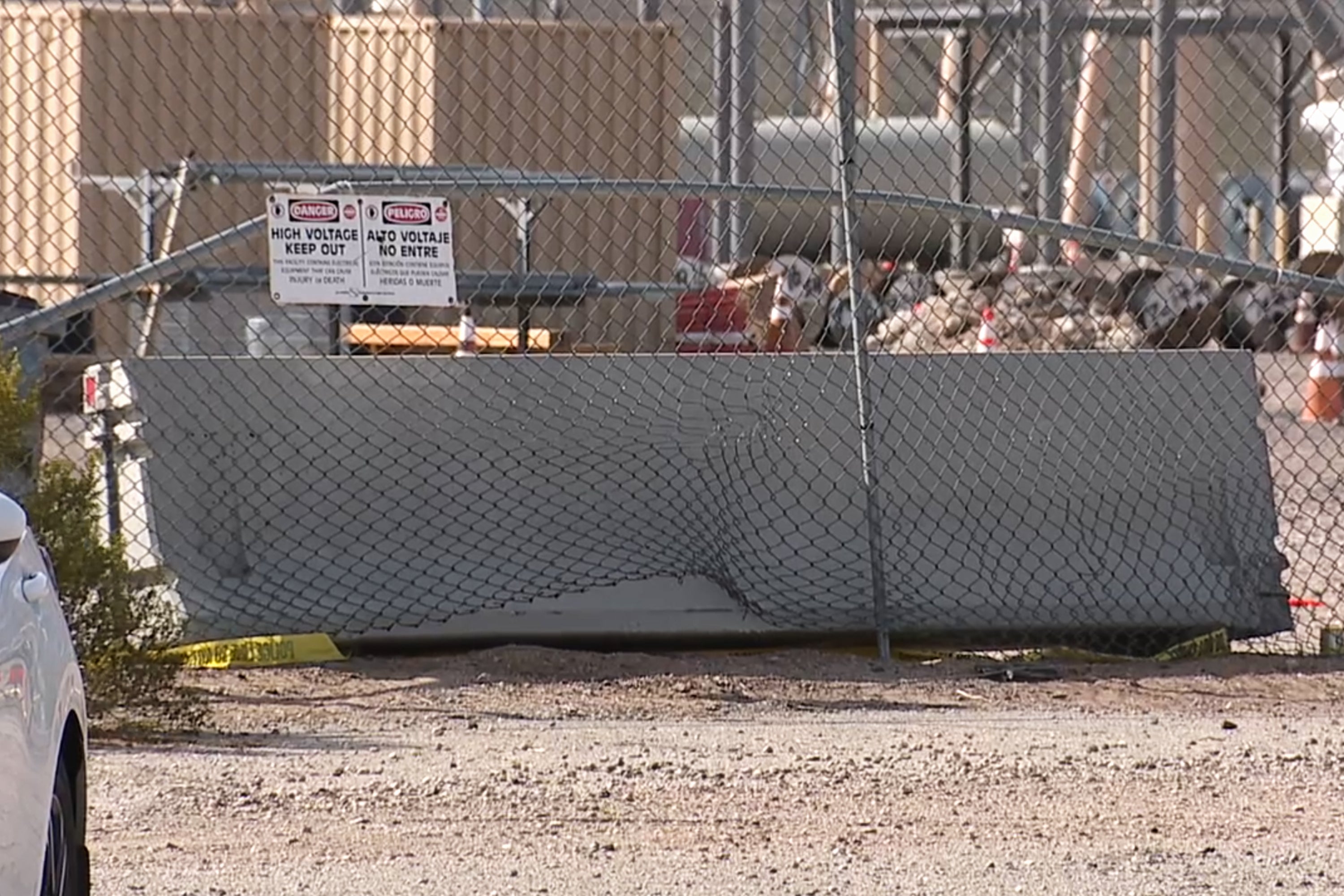 Vegas Car Into Power Station