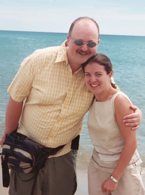 Sarah died in her father Mark’s arms last year