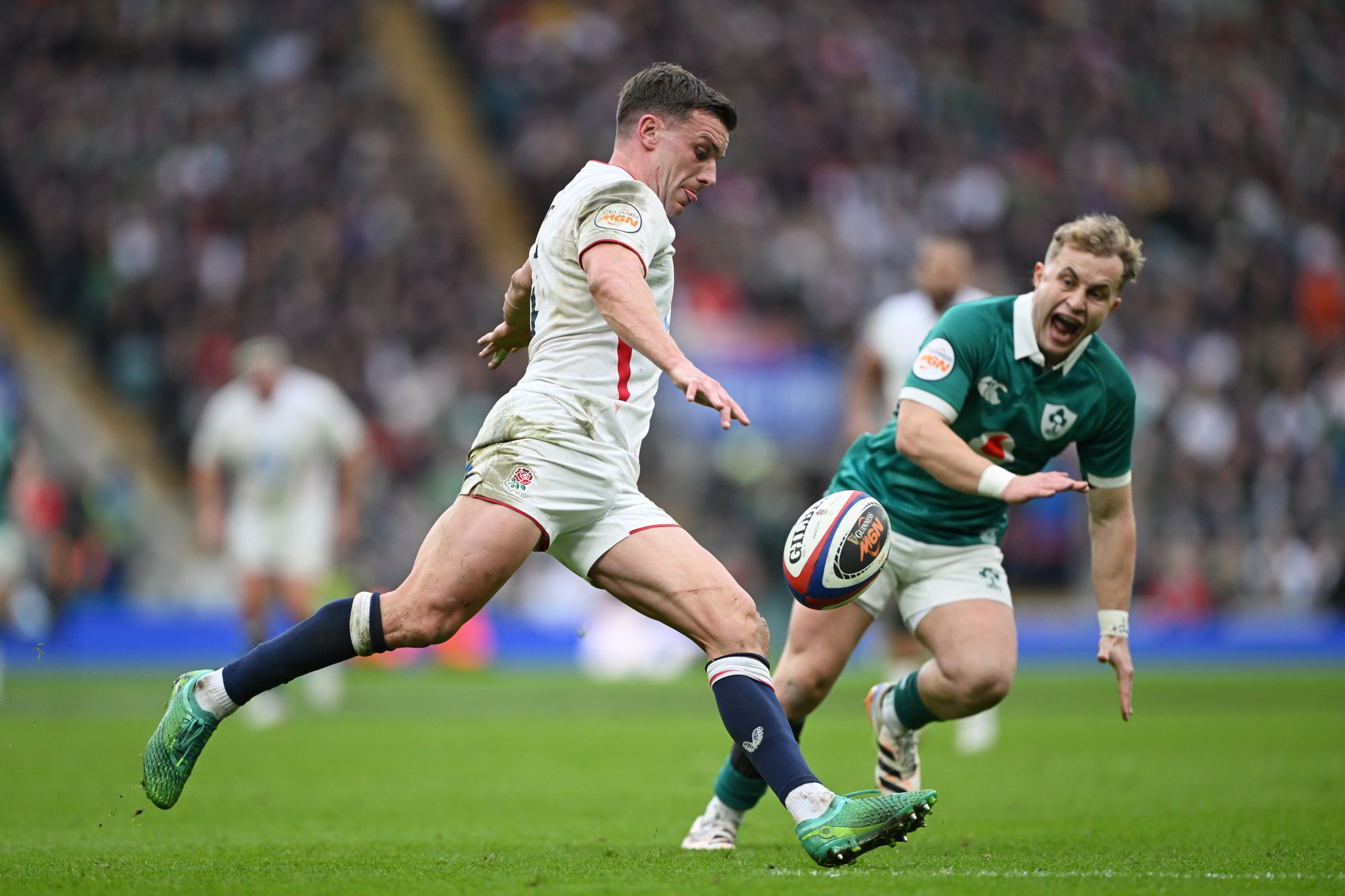 George Ford struggled at fly half and there will be calls for Fin Smith to be given a game