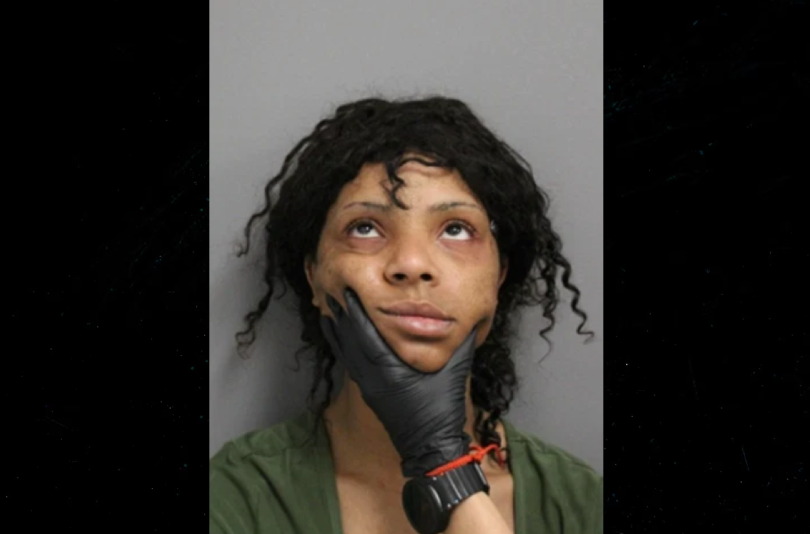 <p>A mugshot posted online by Harris County Constable Precinct 2 shows Fant Jomecia, 28, who was accused of trespassing</p>