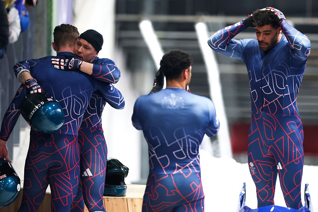 GB finished seventh in the four-man bobsleigh