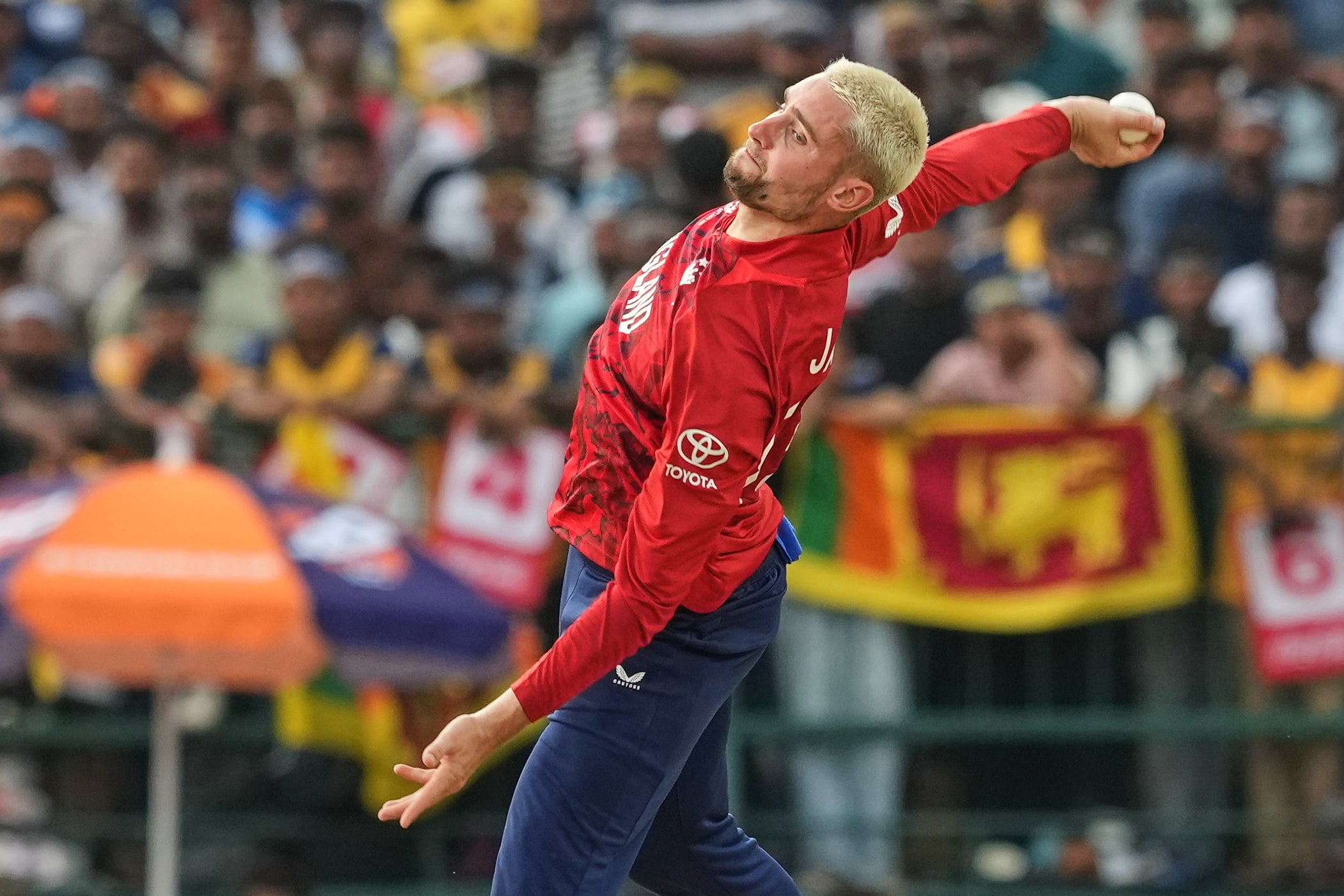Will Jacks starred for England in their win over Sri Lanka (Eranga Jayawardena/AP)