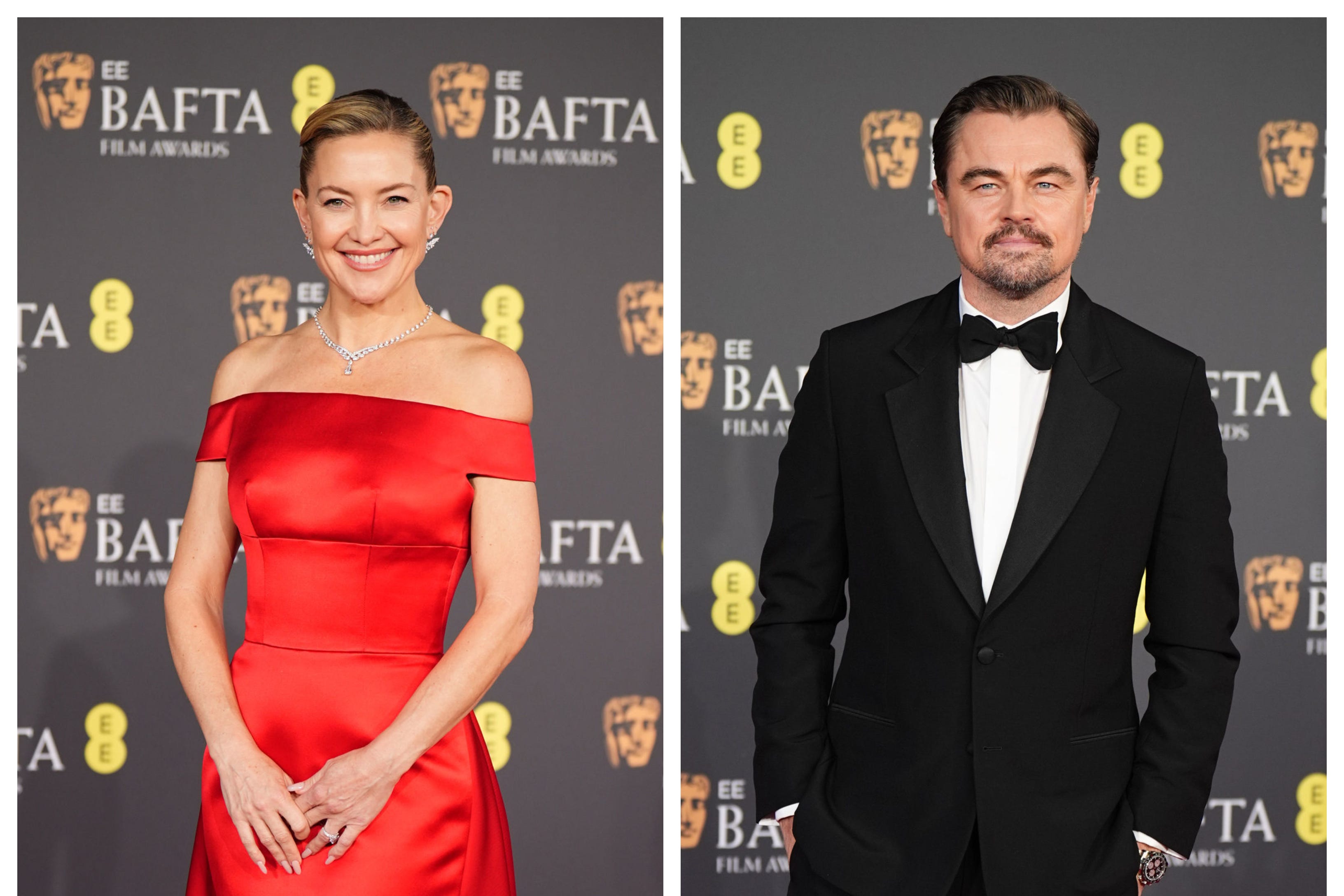 Kate Hudson and Leonardo DiCaprio were among the Hollywood stars at this year’s Bafta ceremony (James Manning/PA)