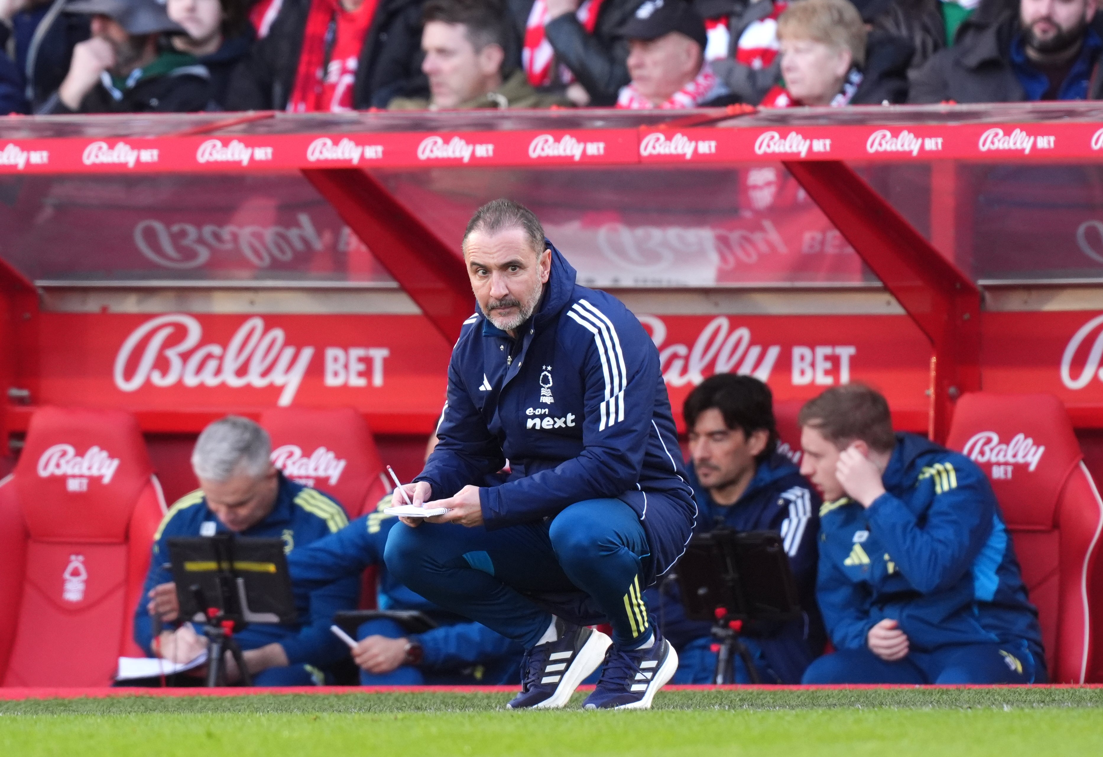 Vitor Pereira was frustrated by Forest’s defeat (Mike Egerton/PA)