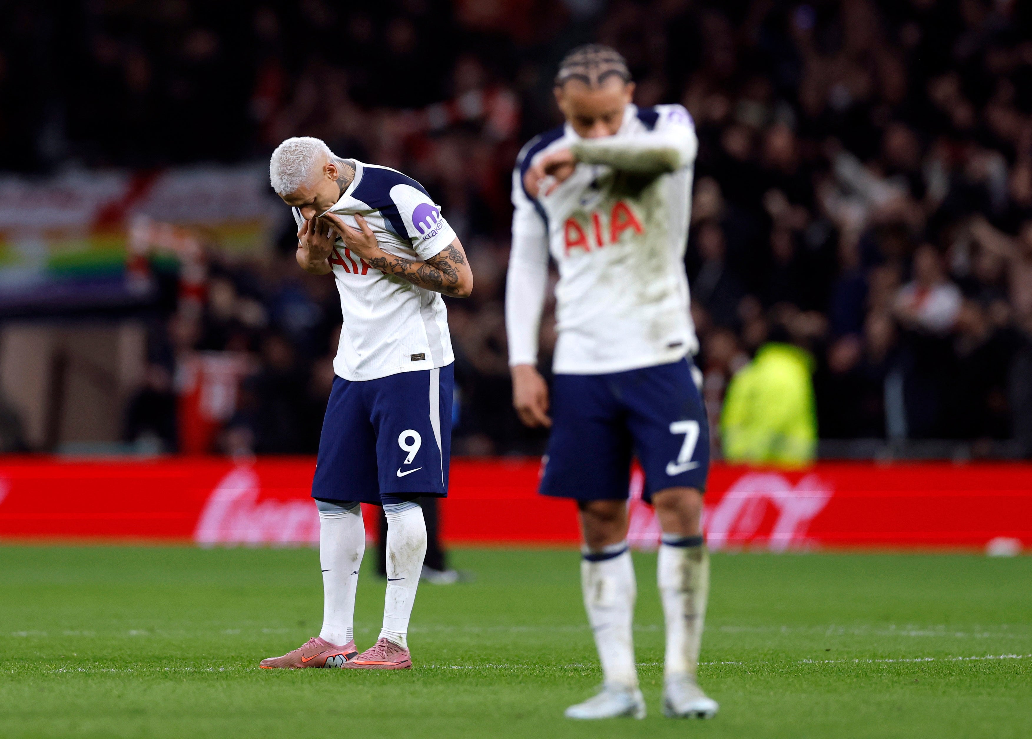 Spurs sit in 16th in the league, just four points ahead of West Ham in 18th