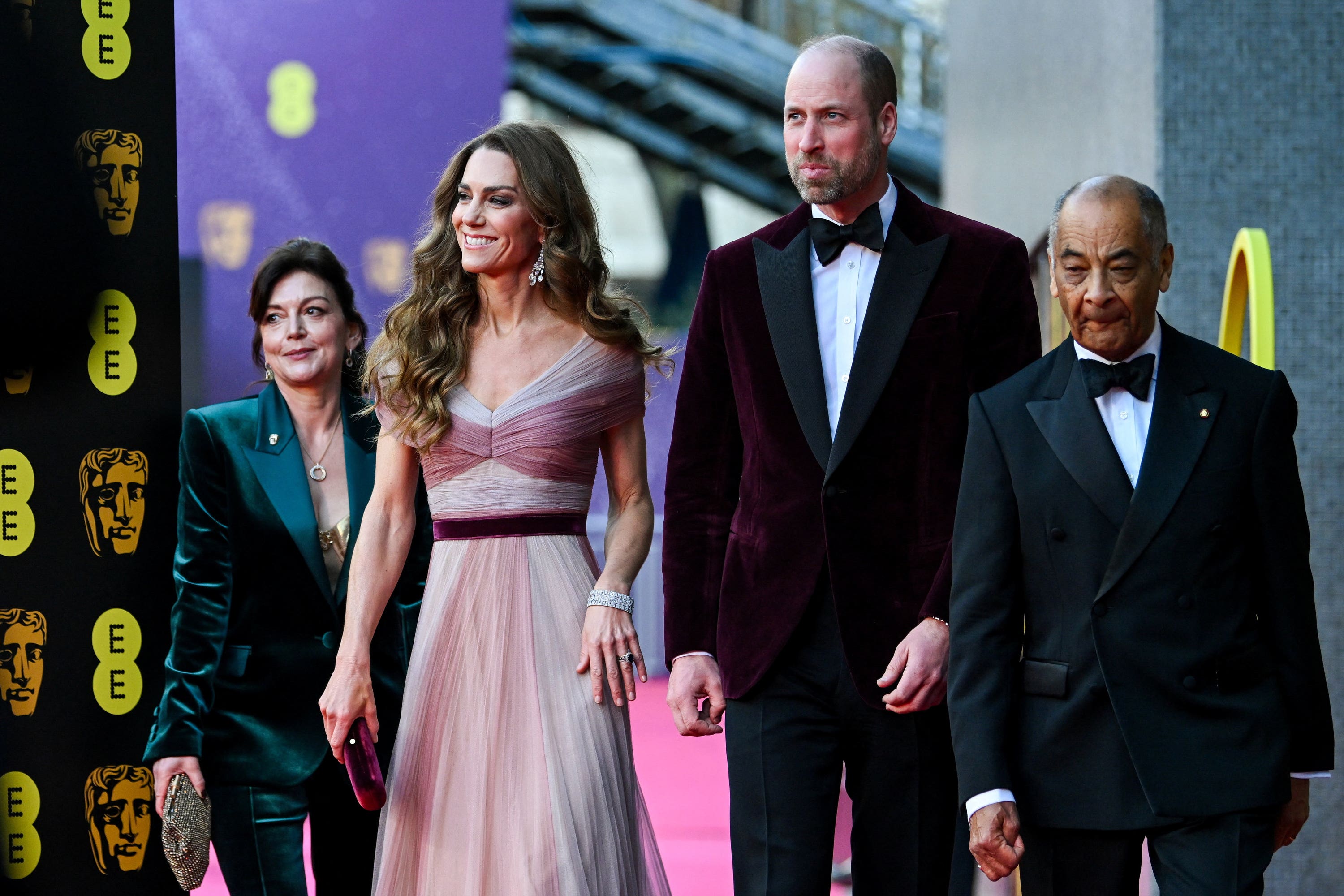 The Prince and Princess of Wales attended the Baftas on Sunday (Jaimi Joy/PA)