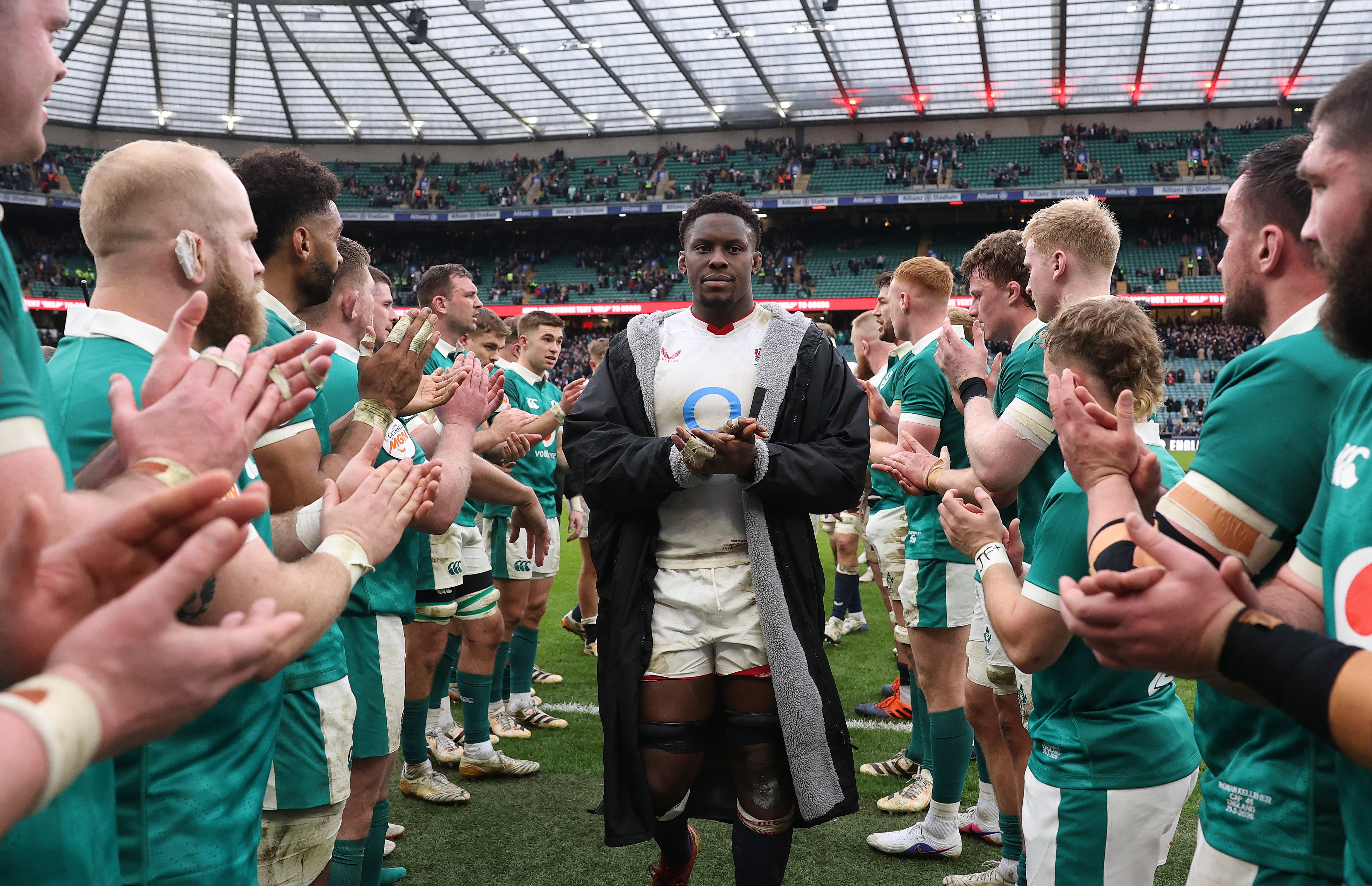 Maro Itoje's 100th cap ended early and in a heavy defeat