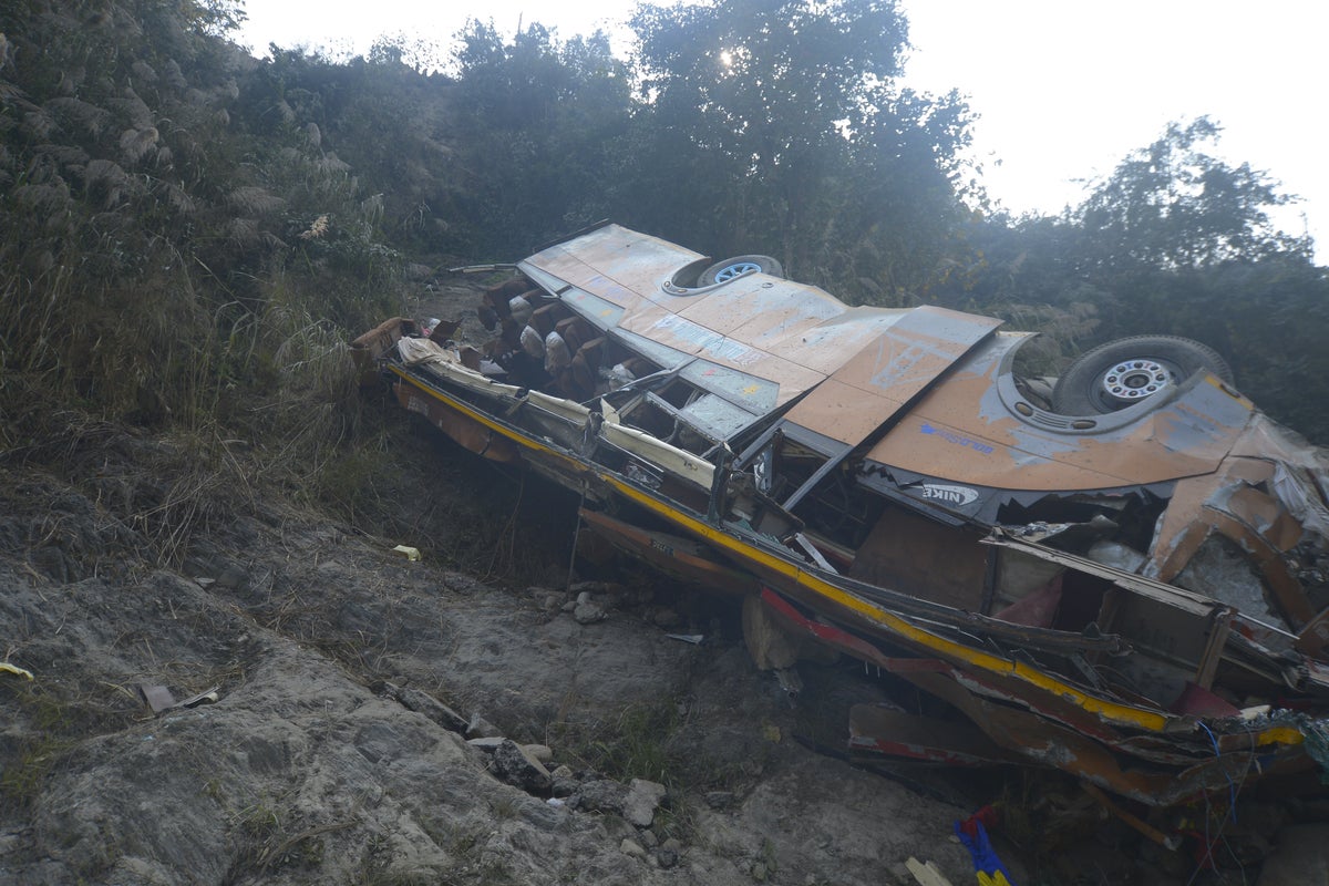 British national among at least 19 killed as passenger bus rolls off Nepal mountain slope