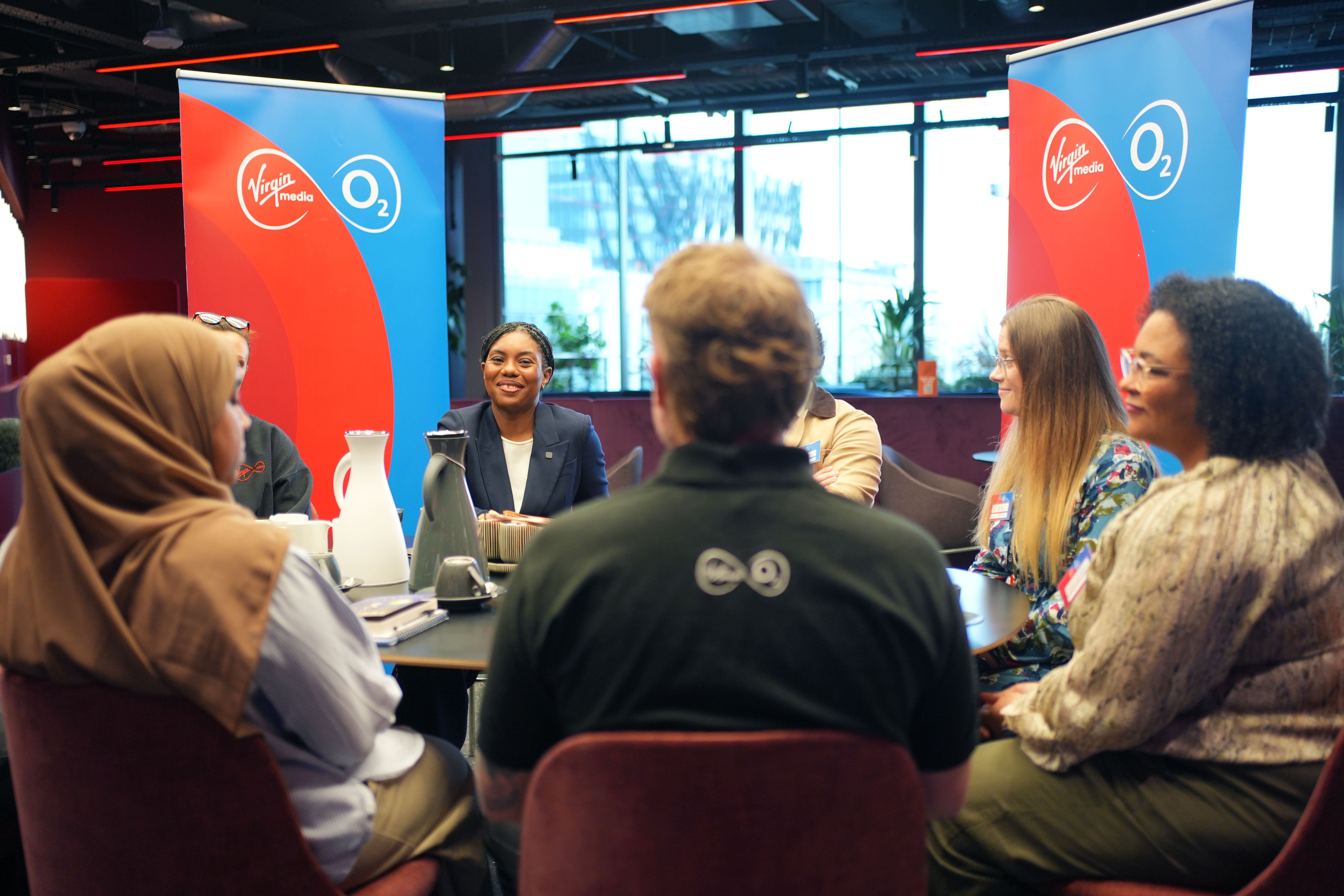 Kemi Badenoch said that the Conservatives would divert money from university courses towards more apprenticeships (Yui Mok/PA)