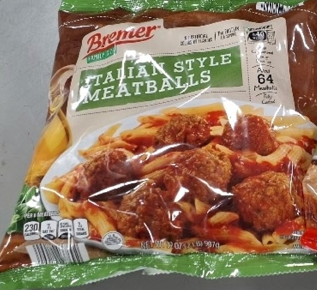 Bremer Italian Style Meatballs were sold at Aldi stores nationwide