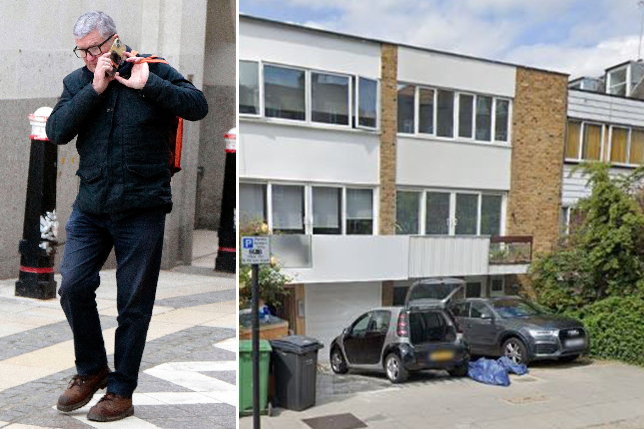 Safina Haleema and Anthony O’Connor (pictured) are suing, claiming neighbours Amy McKeown and Matthew Dalton ‘encroached’ over the boundary into their property in the exclusive celeb-studded London suburb while digging out a basement at their £1.5m home