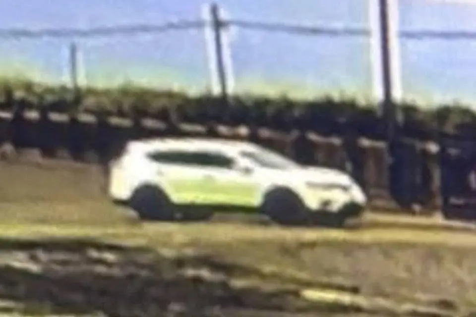 The white SUV that took Singh away from the temple