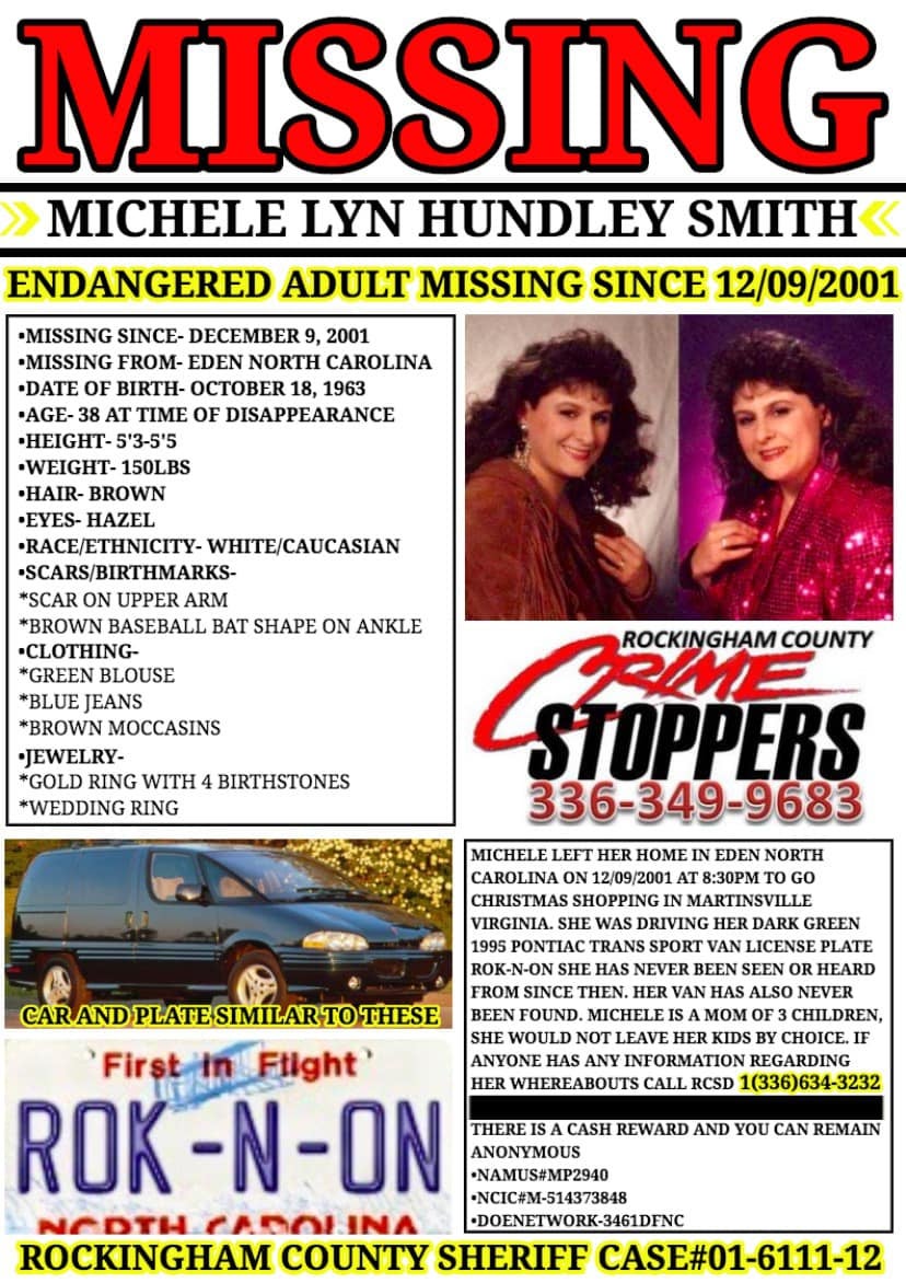 Michele Hundley Smith vanished successful December 2001