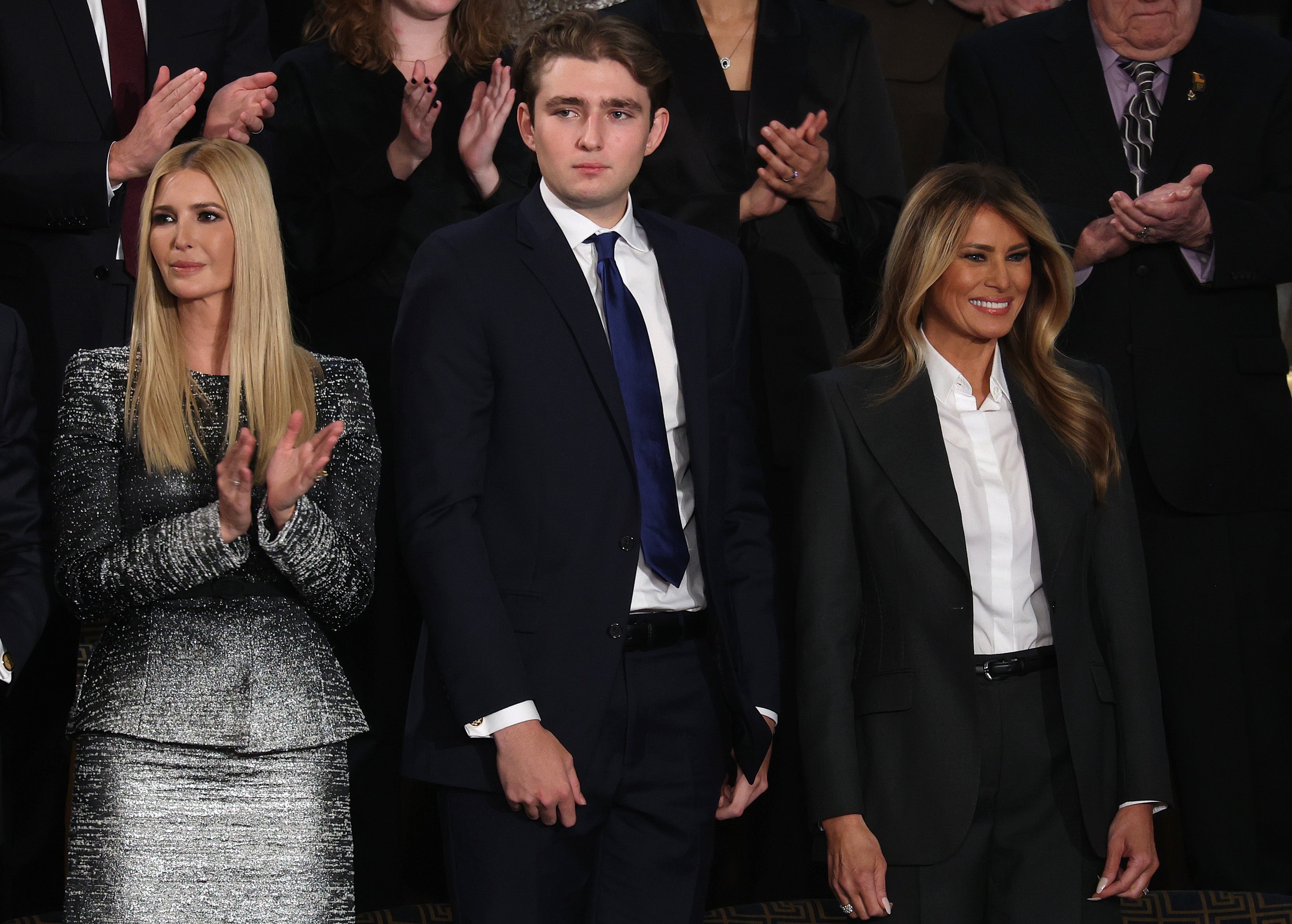 President Trump has antecedently joked astir his son’s height, claiming that his stature came from eating his mother-in-law’s food