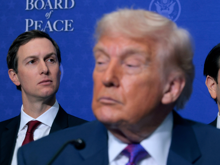 Gavin Newsom has revealed how Donald Trump first reacted when he found out that his daughter Ivanka was dating his now-son-in-law Jared Kushner (left)