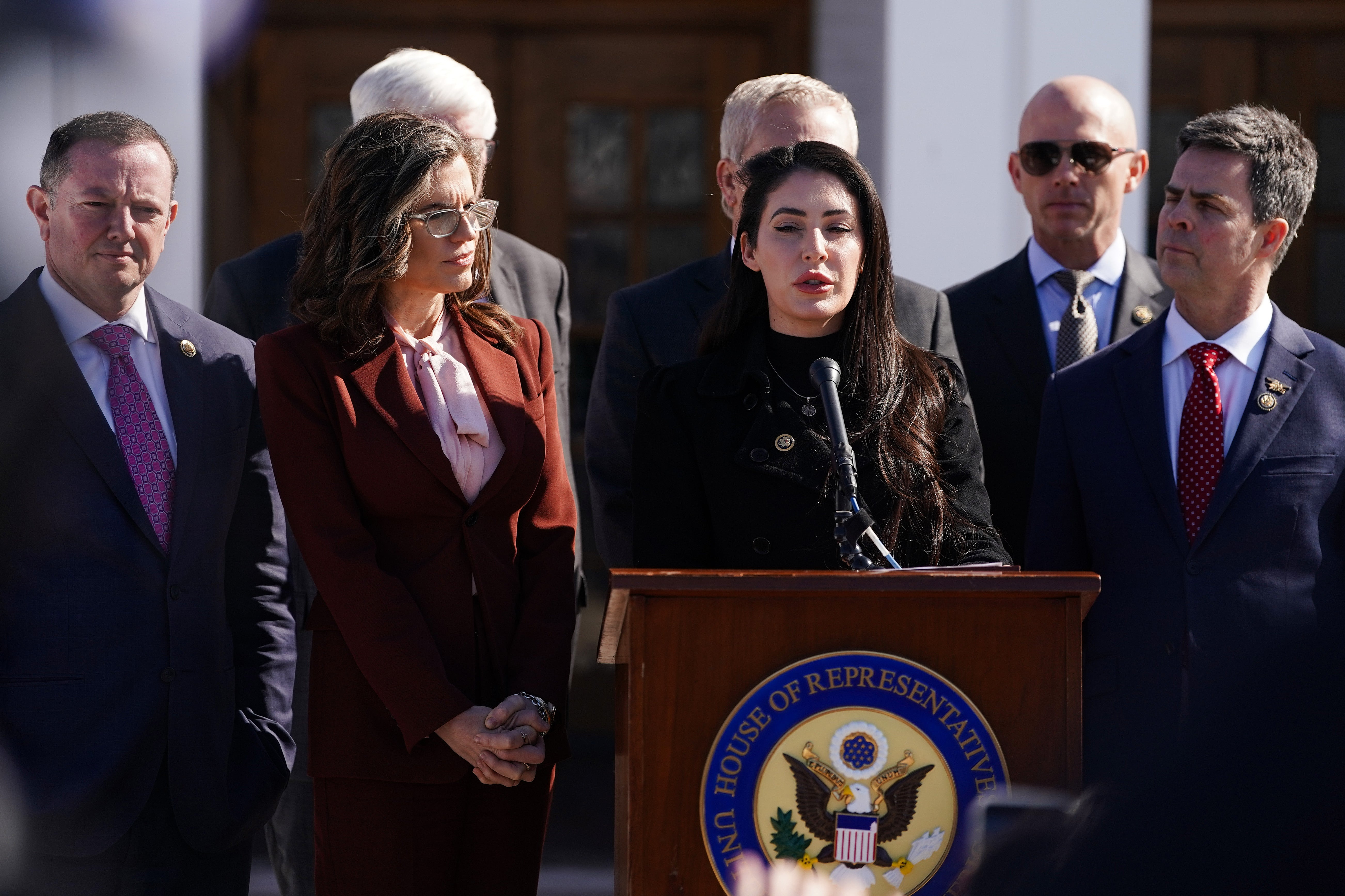 Anna Paulina Luna (R-Fla.) (C) has courted contention astatine times and the