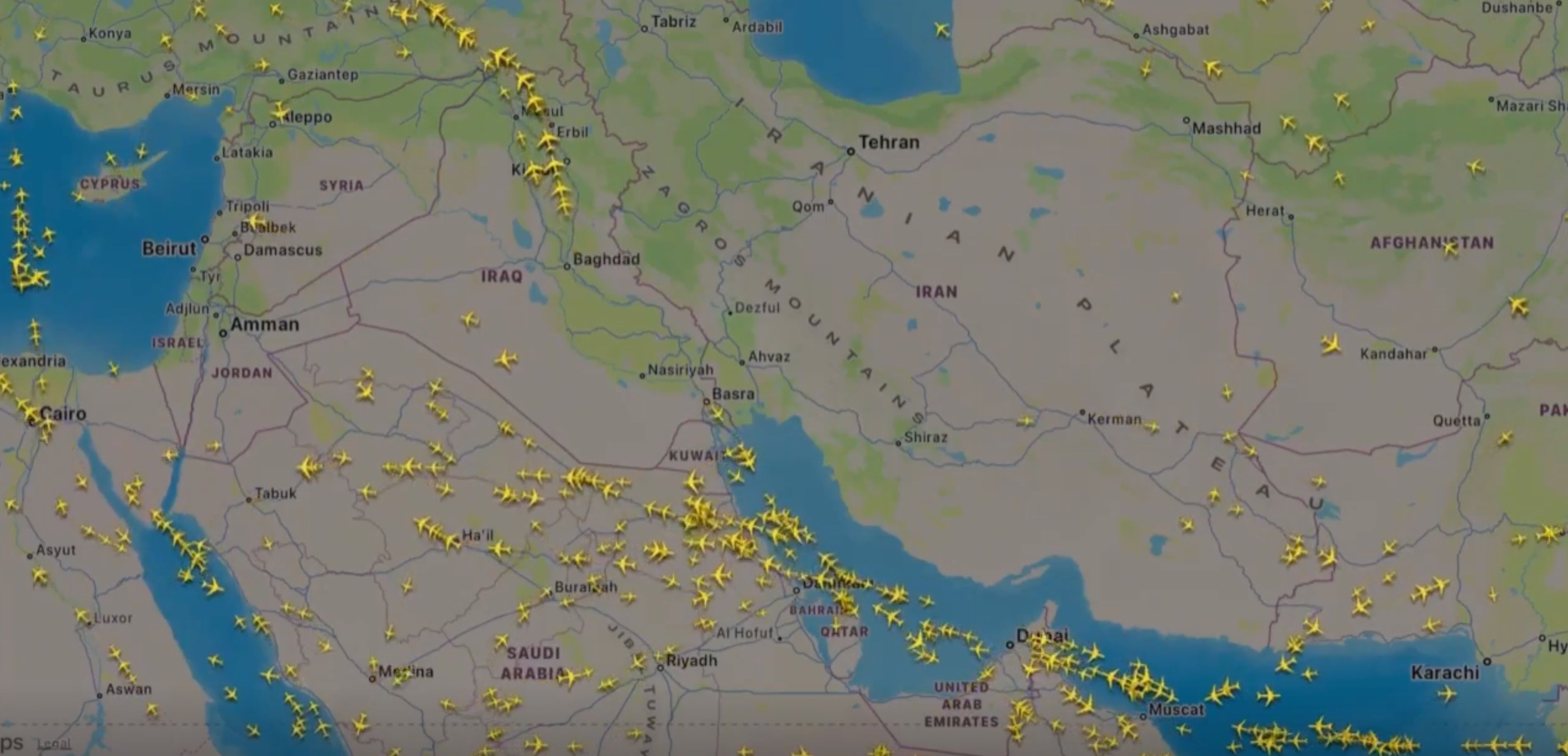 Flights divert Iran after US and Israel launch strikes